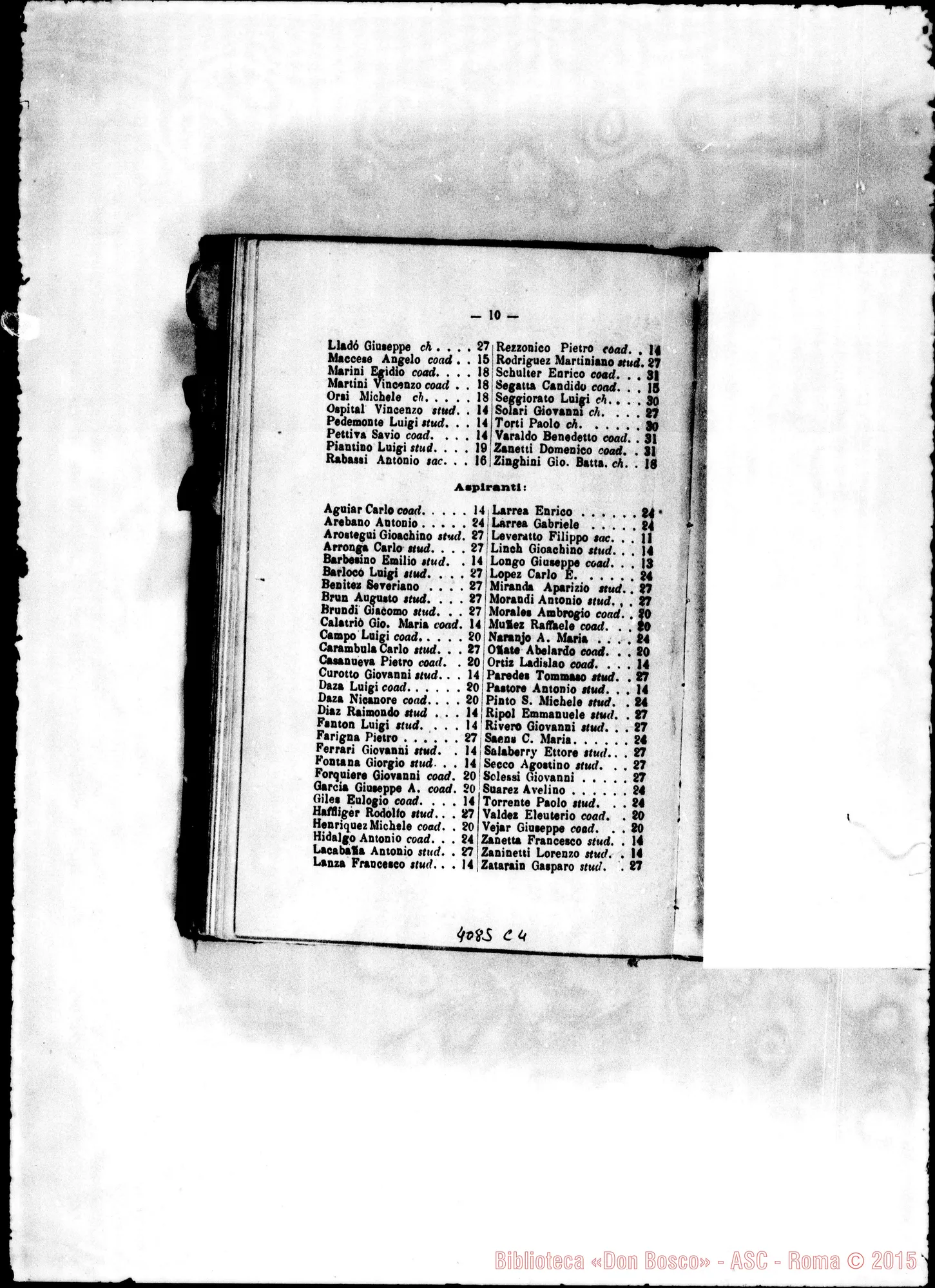 Fotogramma C 4 — America