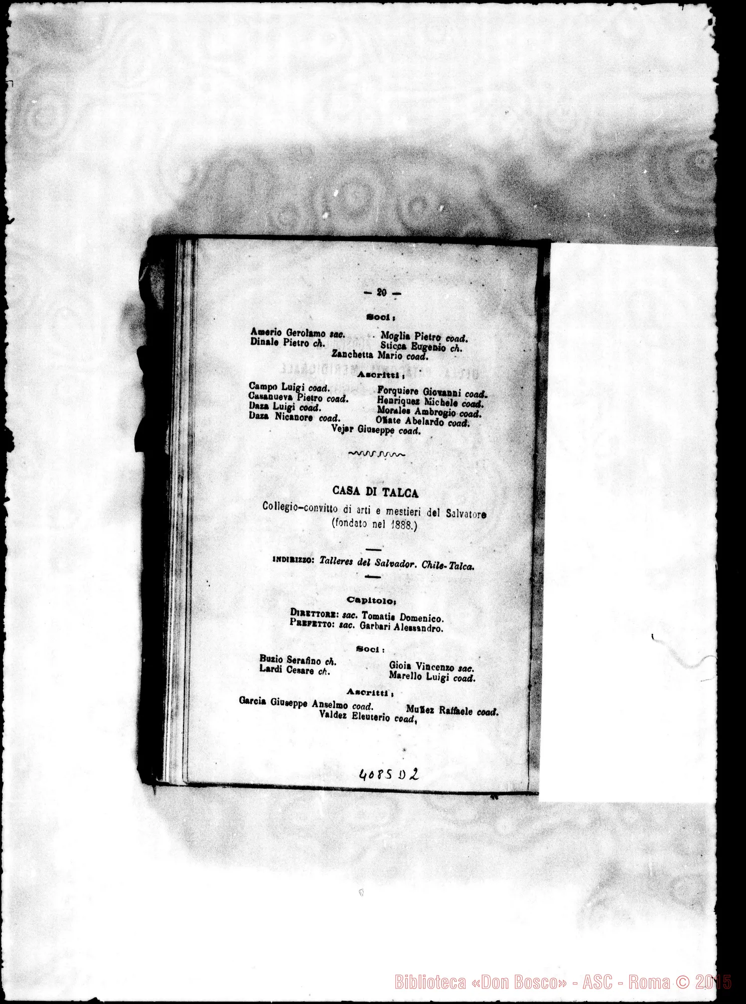 Fotogramma D 2 — America