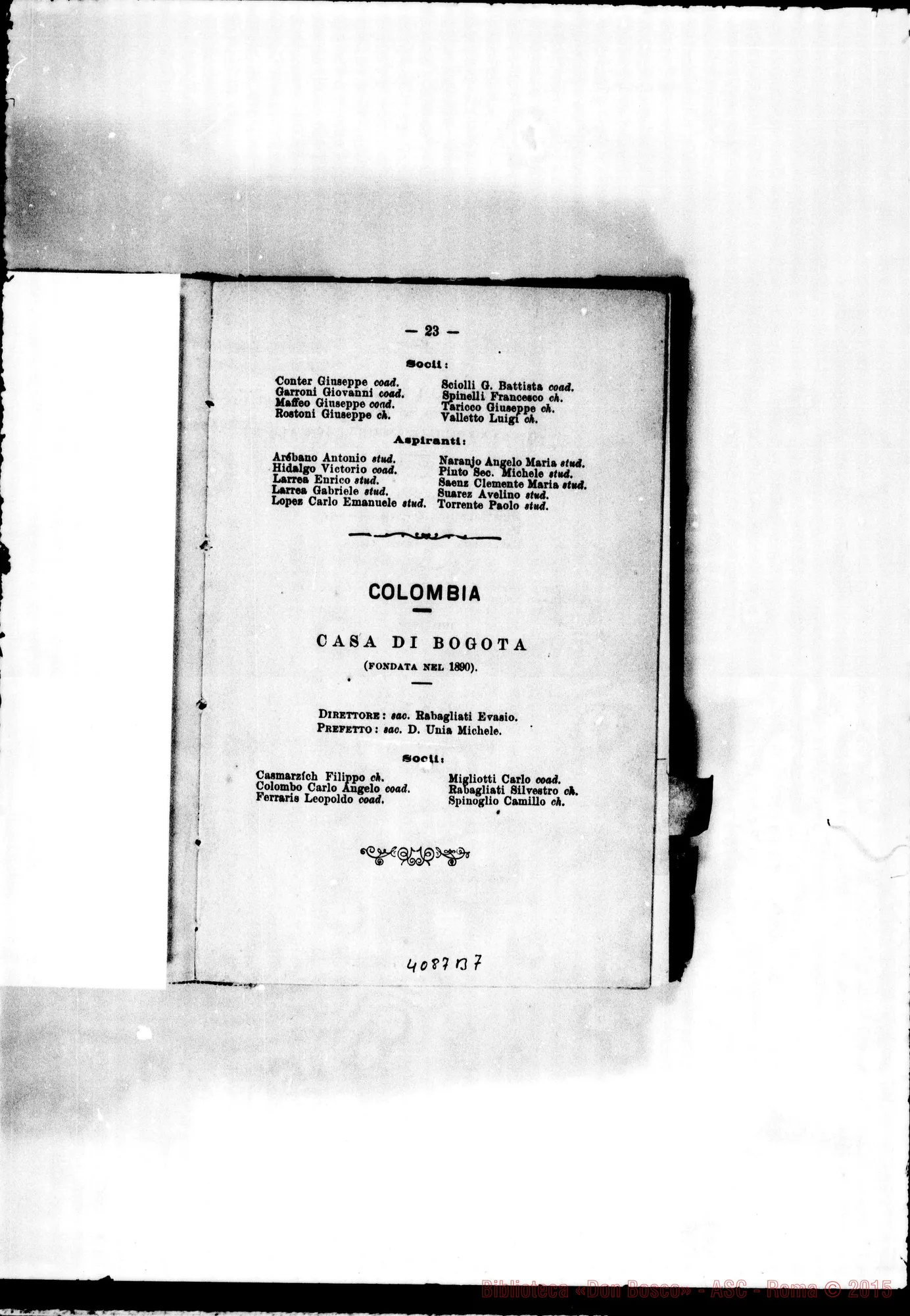 Fotogramma B 7 — America