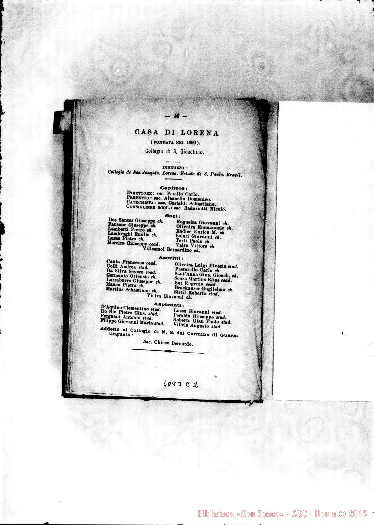 Fotogramma D 2 — America