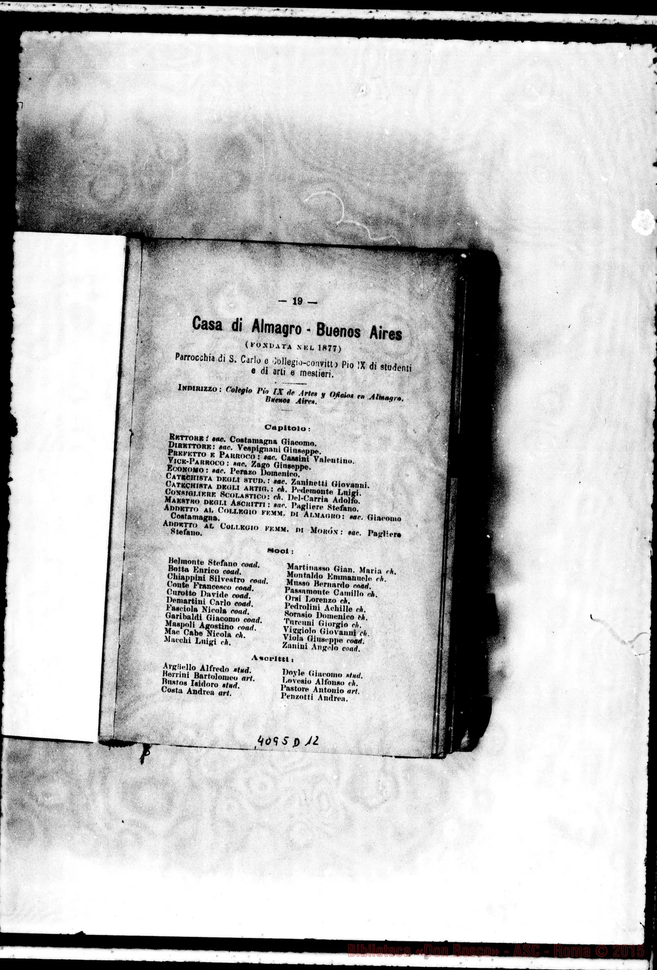 Fotogramma D 12 — America