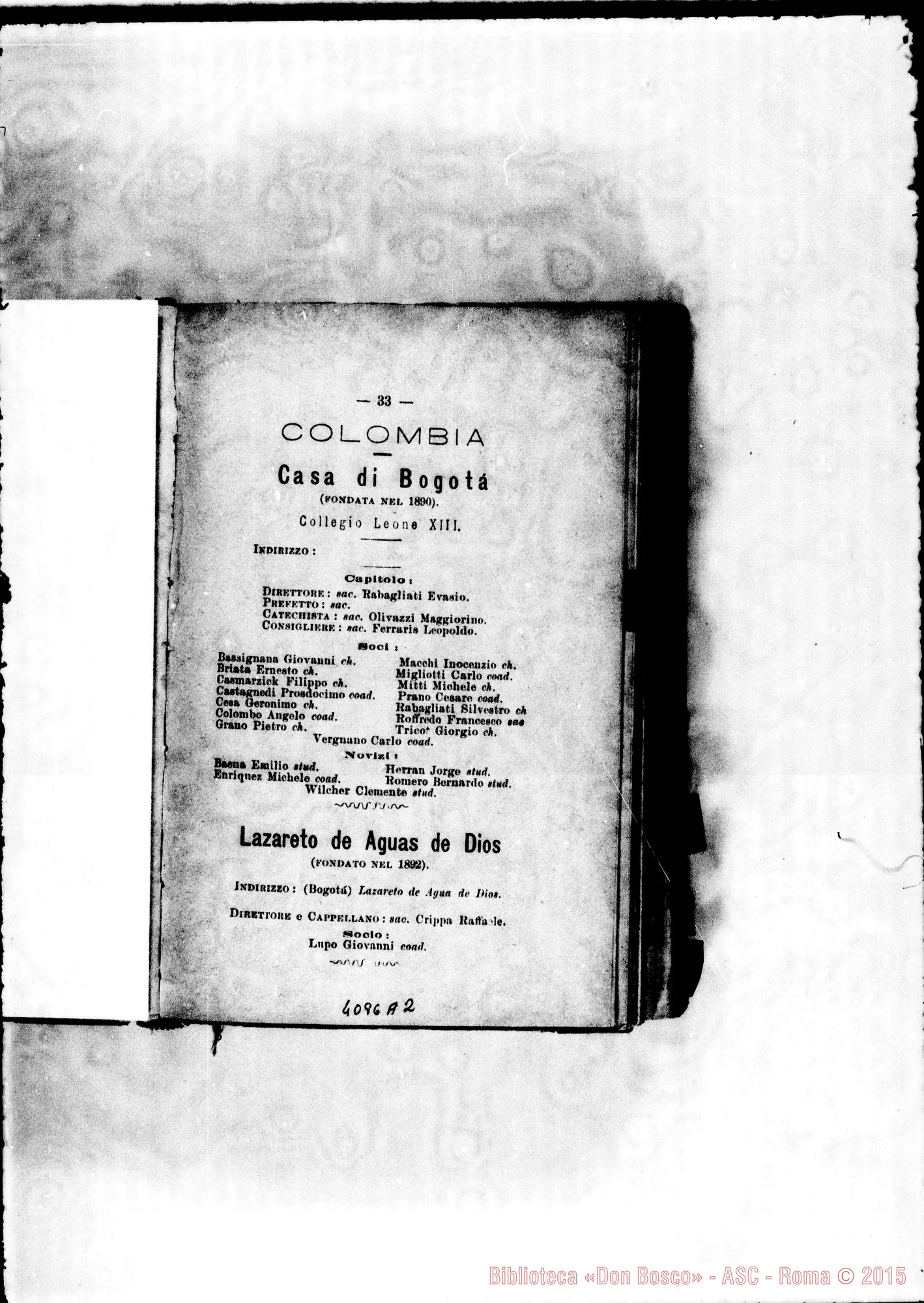 Fotogramma A 2 — America