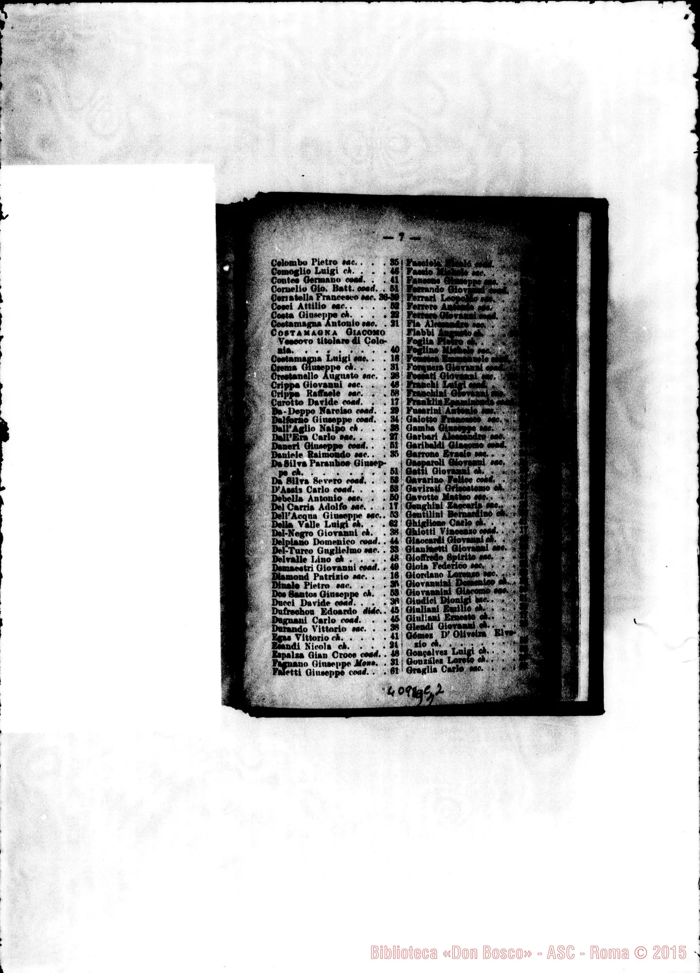 Fotogramma C 2 — America