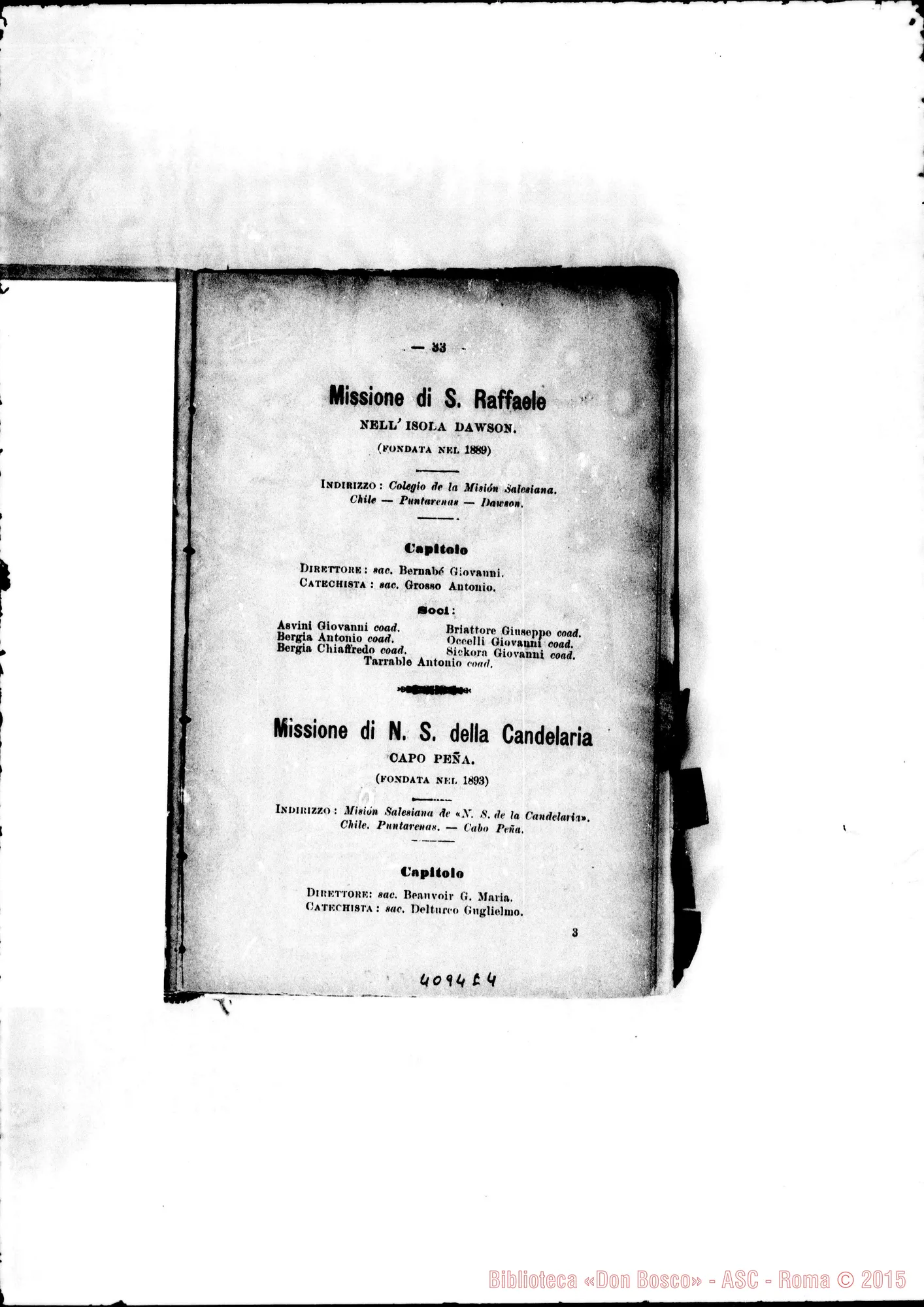 Fotogramma E 4 — America