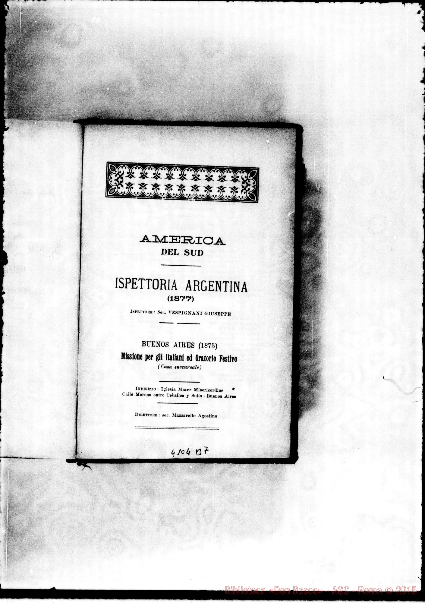 Fotogramma B 7 — America