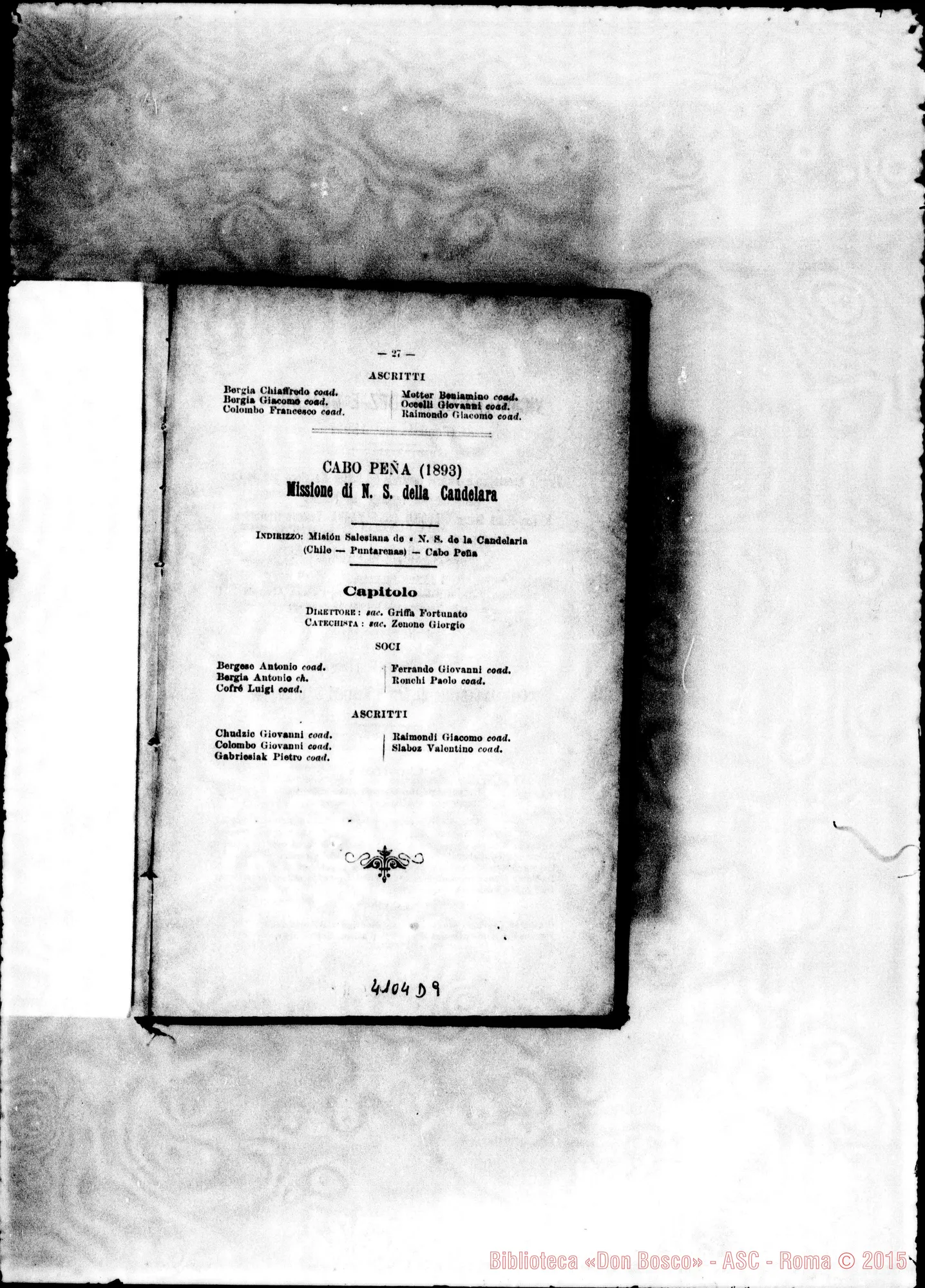 Fotogramma D 9 — America