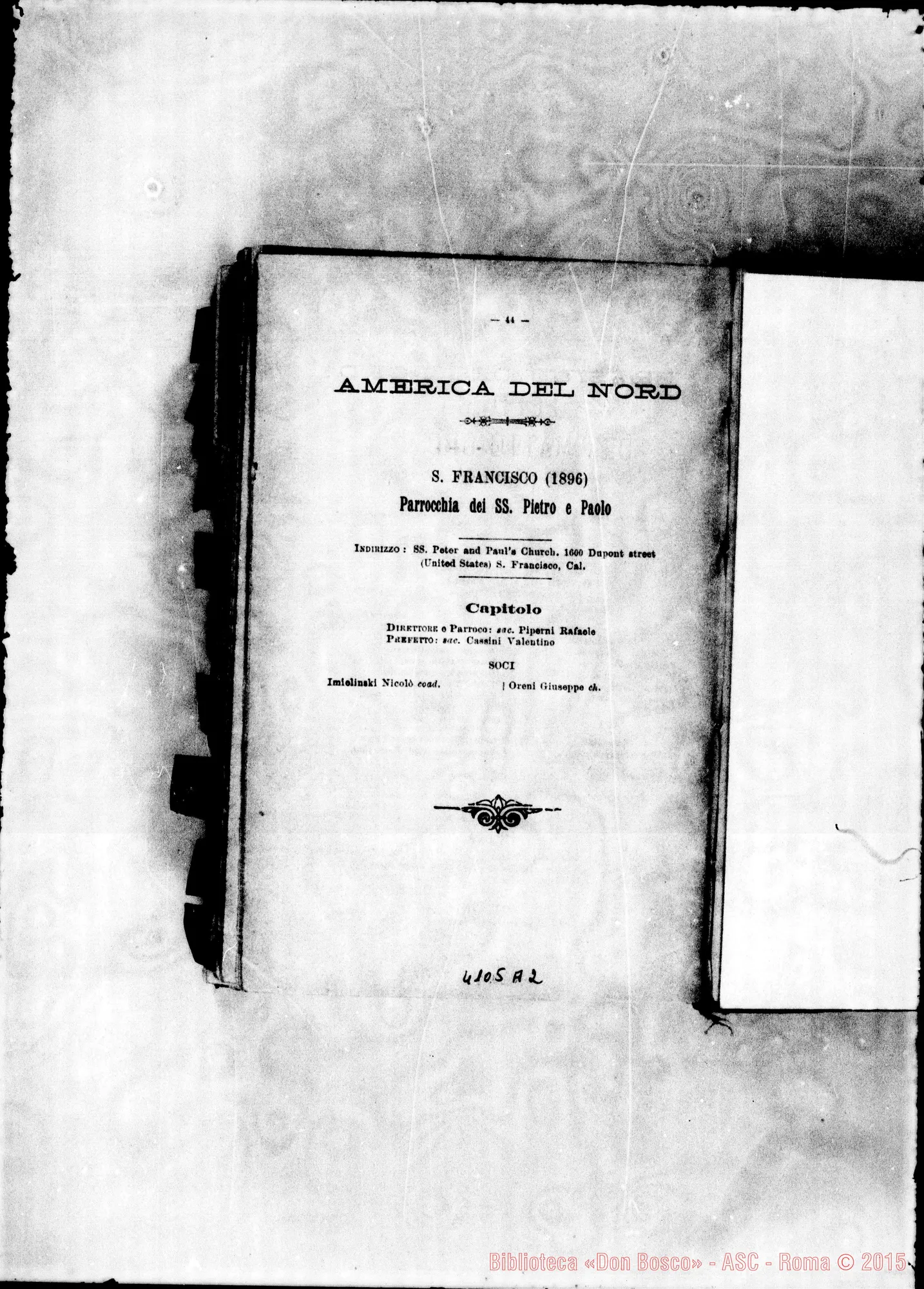 Fotogramma A 2 — America