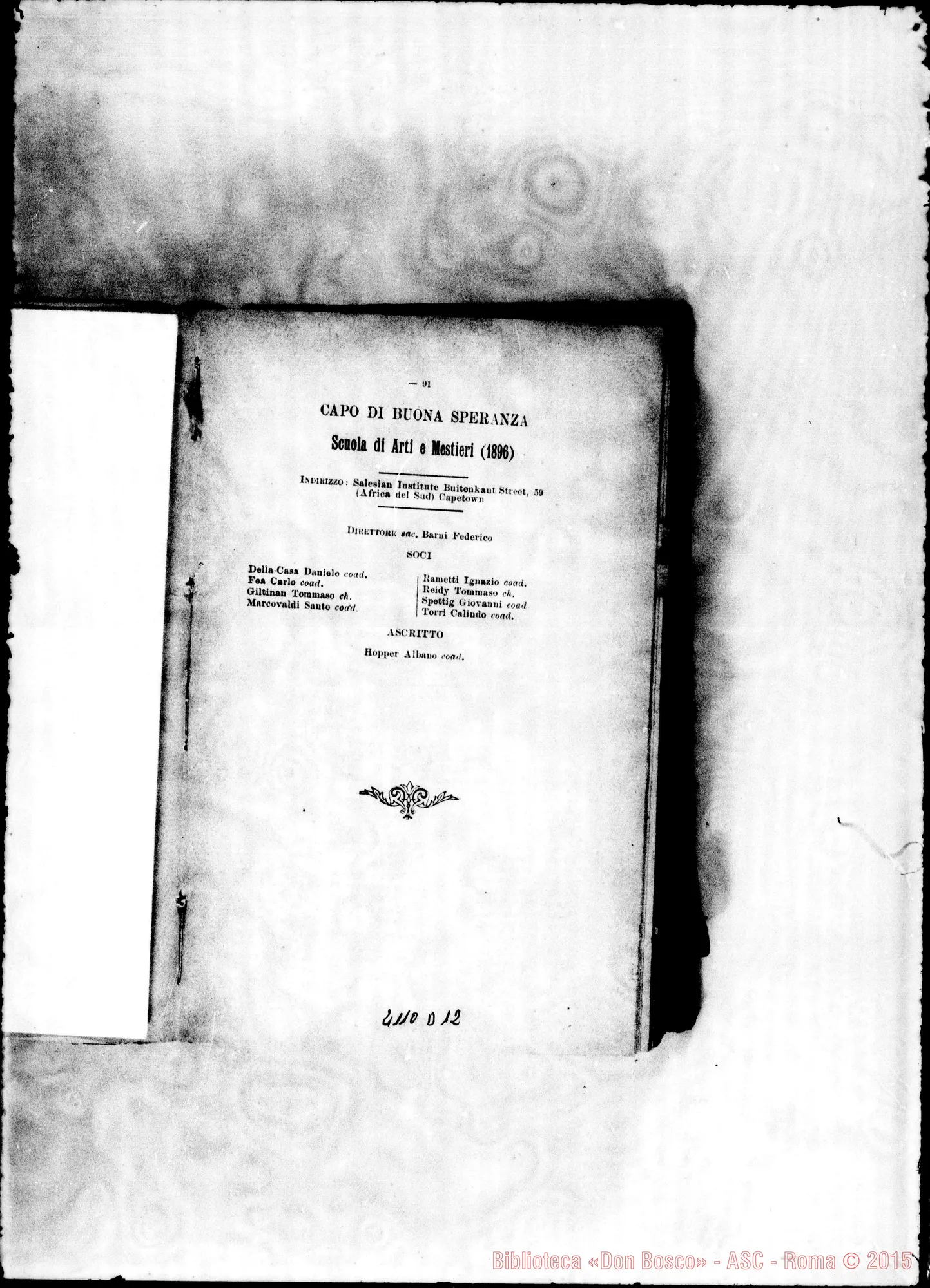 Fotogramma D 12 — 1899: Europa-Asia-Africa