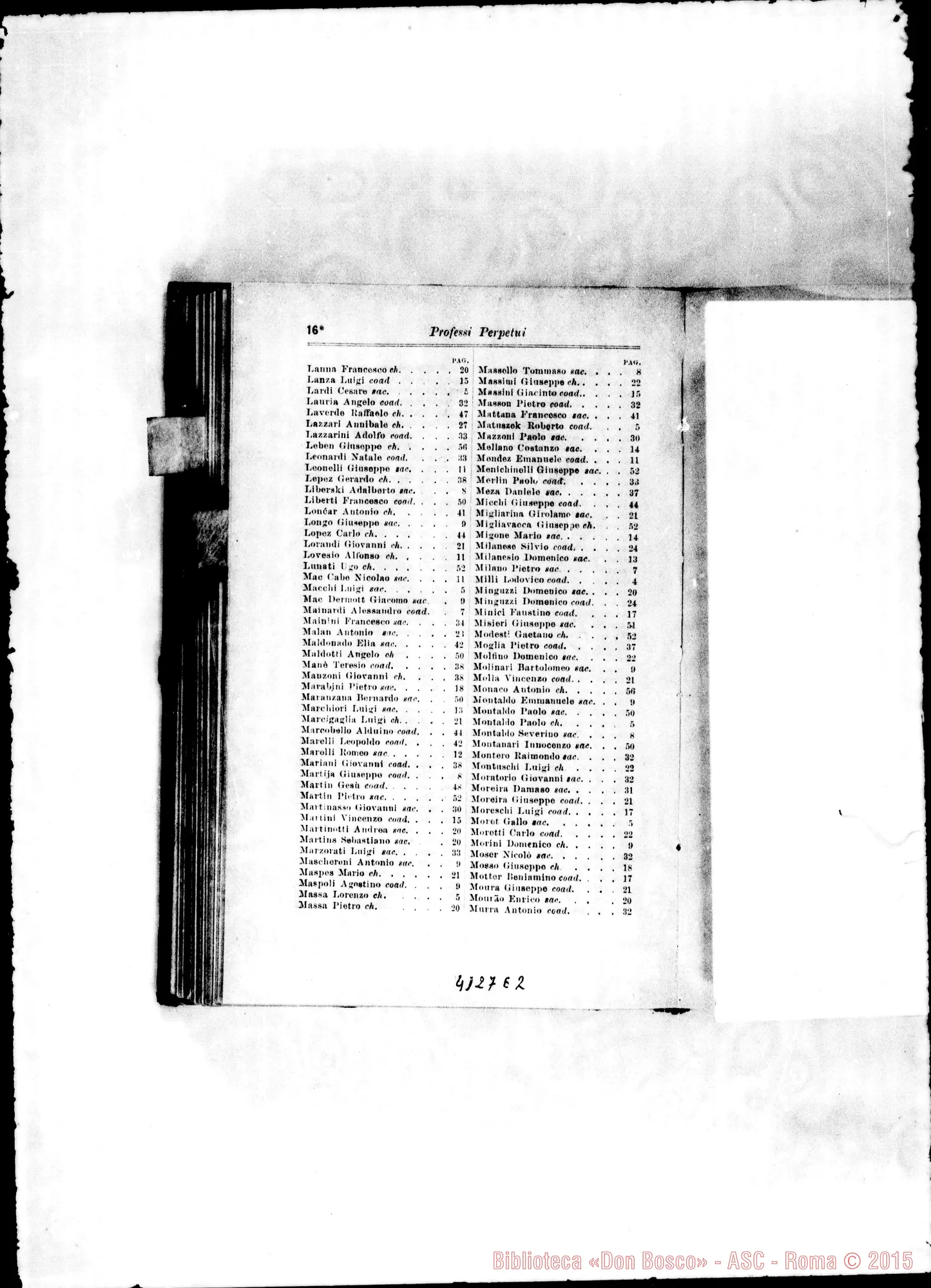 Fotogramma E 2 — America