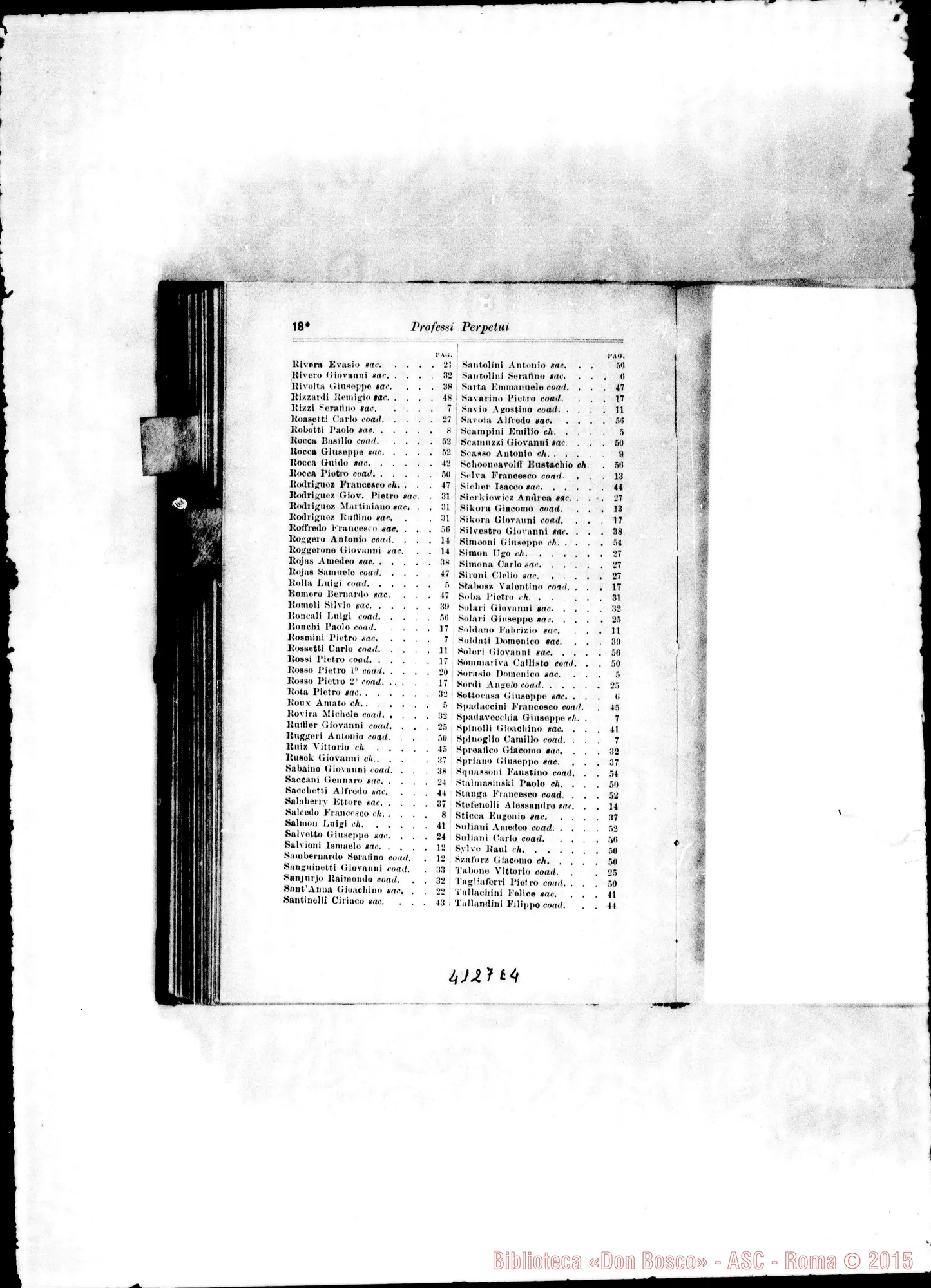 Fotogramma E 4 — America