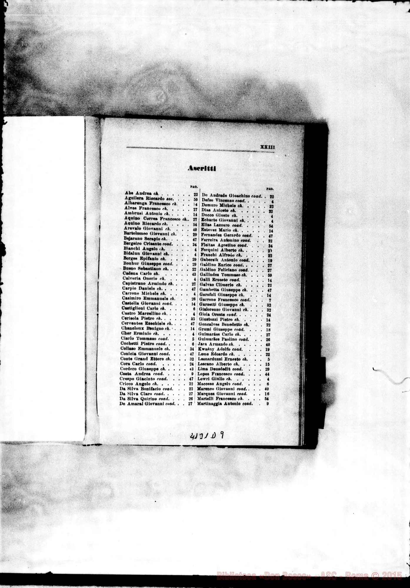 Fotogramma D 9 — America