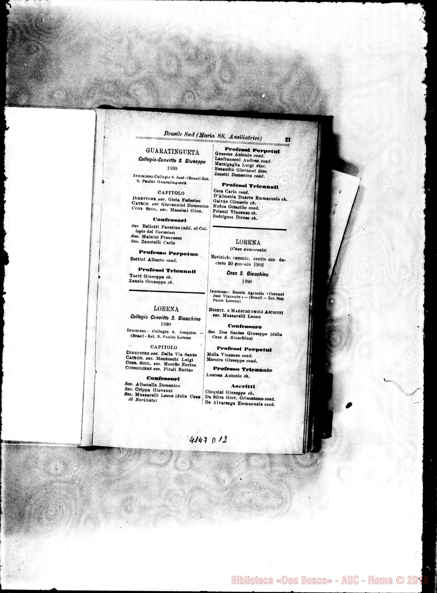 Fotogramma D 12 — America