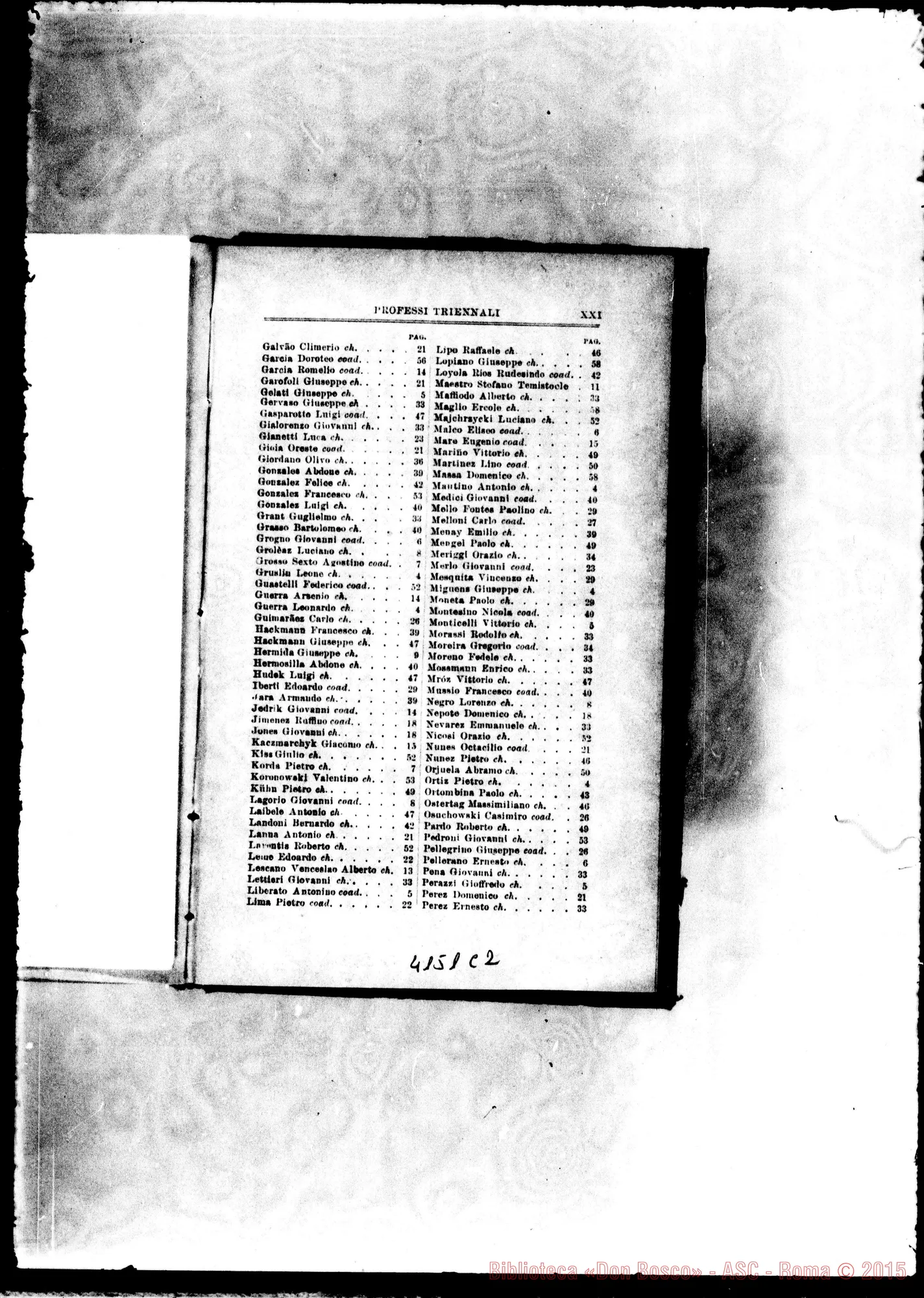 Fotogramma C 2 — America