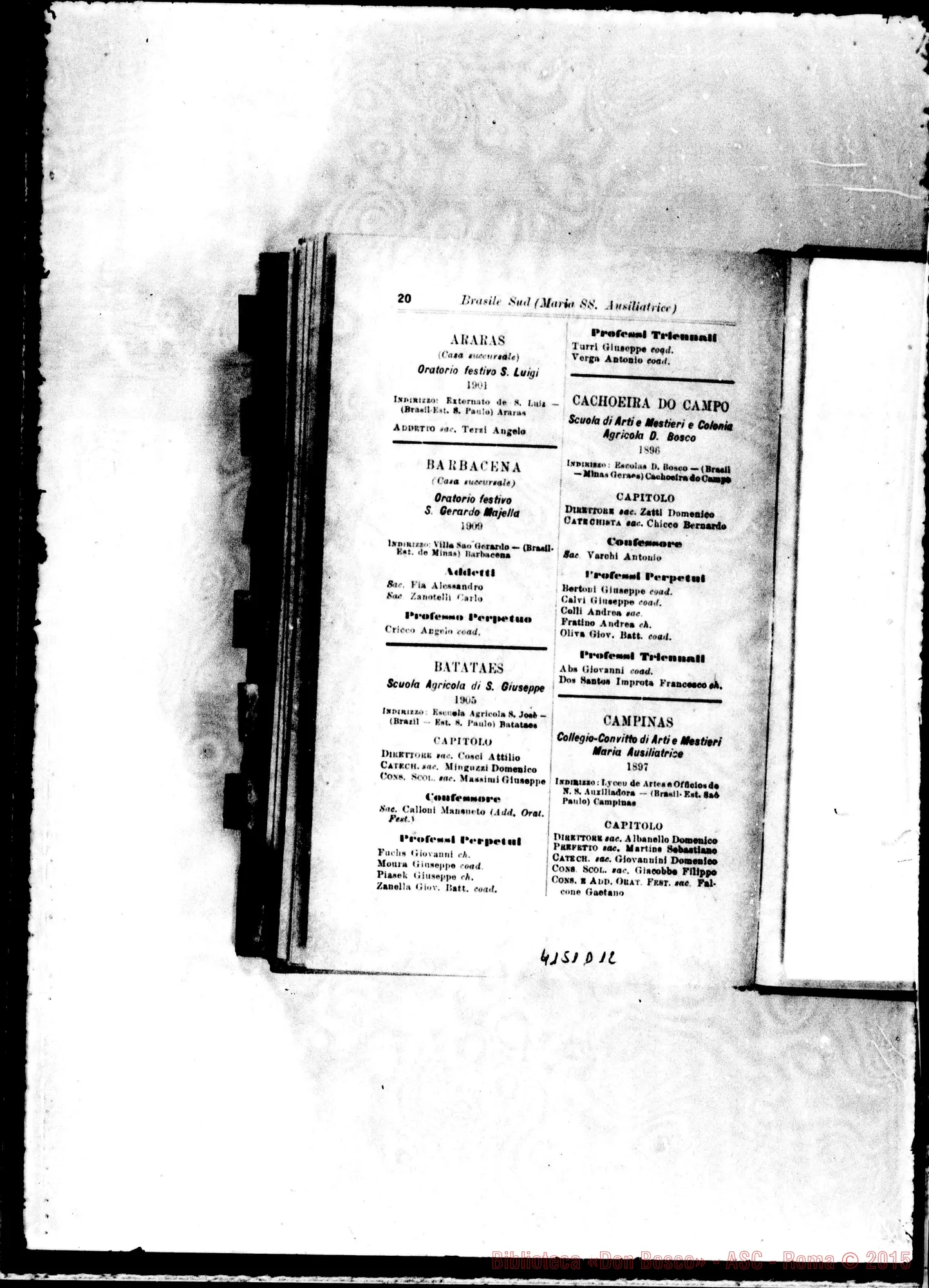 Fotogramma D 12 — America