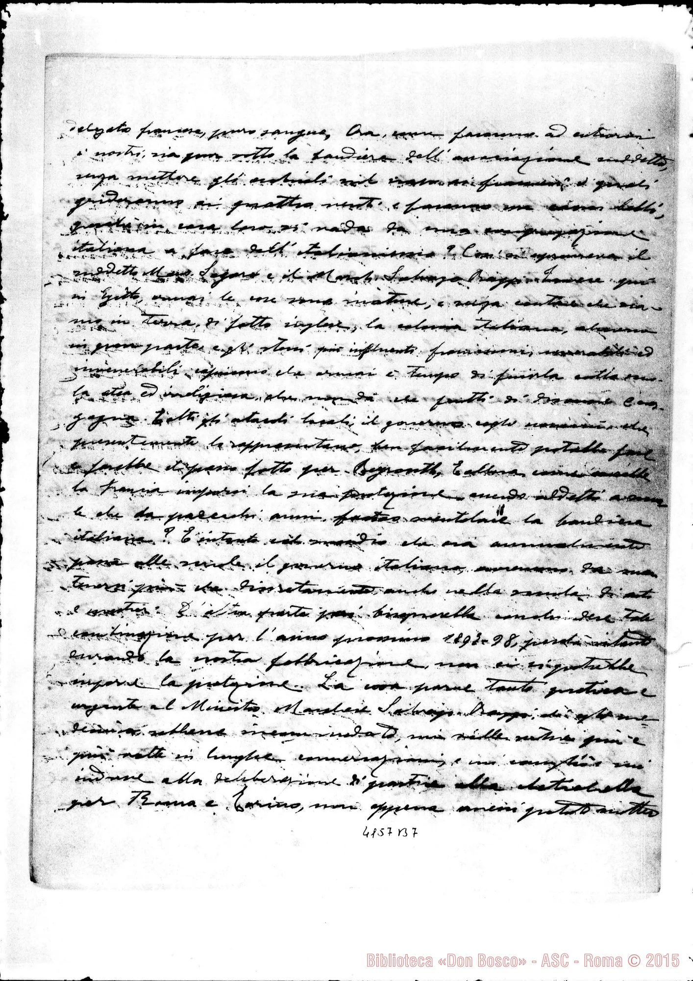Fotogramma B 7 — D. Angelo Festa-D. Cesare Cagliero. Alessandria, 2-12-1896