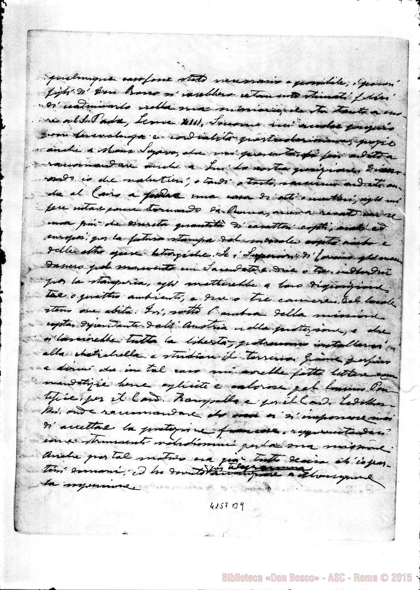 Fotogramma B 9 — D. Angelo Festa-D. Cesare Cagliero. Alessandria, 2-12-1896