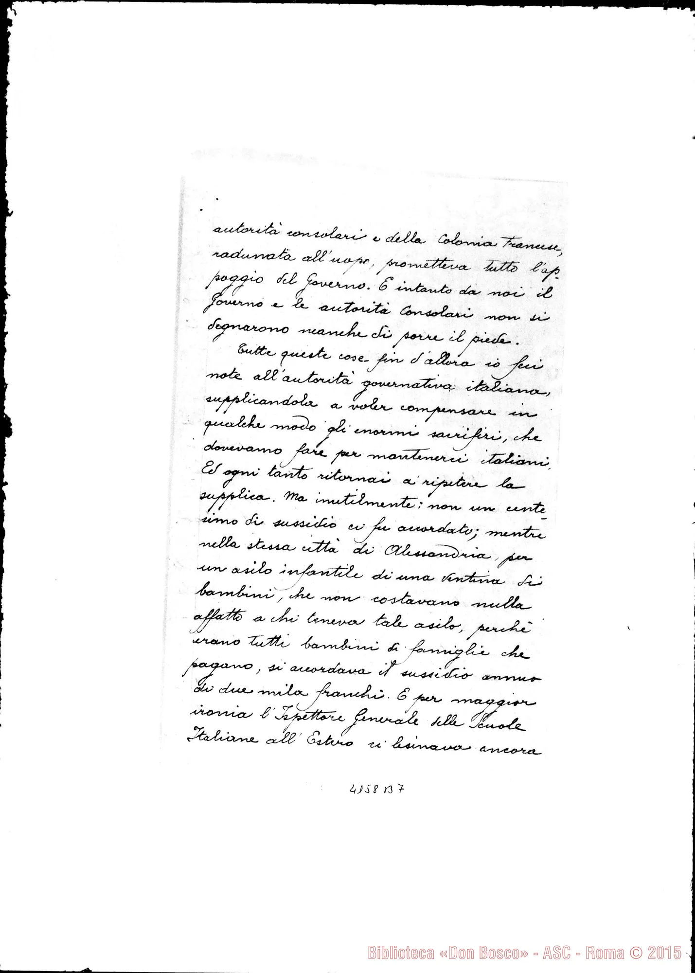 Fotogramma B 7 — Don Angelo Festa-On. Fusinato, sotto-segr. di Stato. Alessandria, 28-06-1899