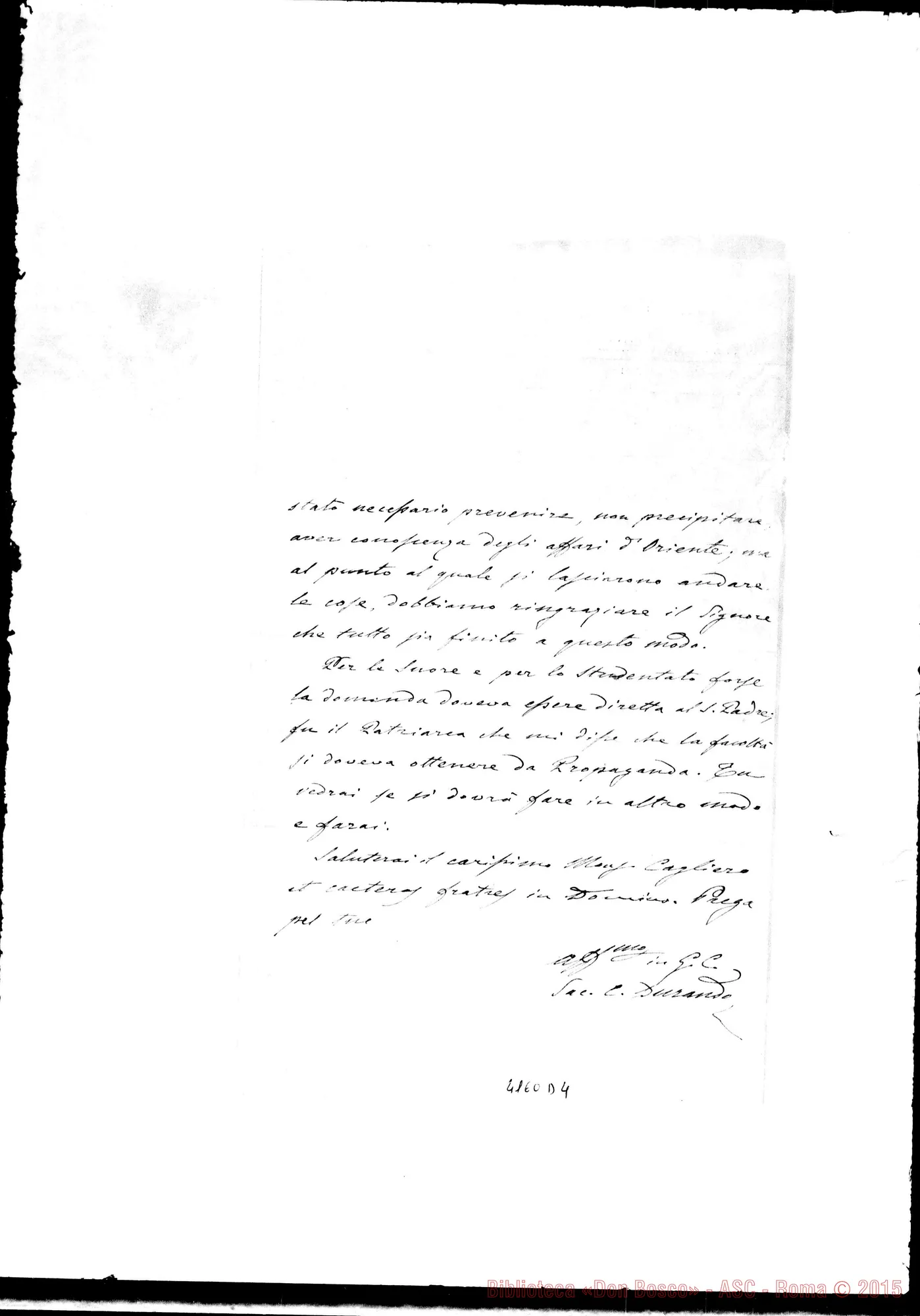 Fotogramma D 4 — Don Durando-Don Cagliero C. Torino, 13-10-1892