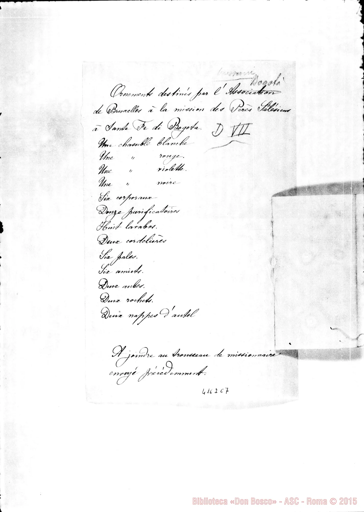 Fotogramma C 7 — Appunti ms. Equatore: Cfr. anche 3.563 E43624B2