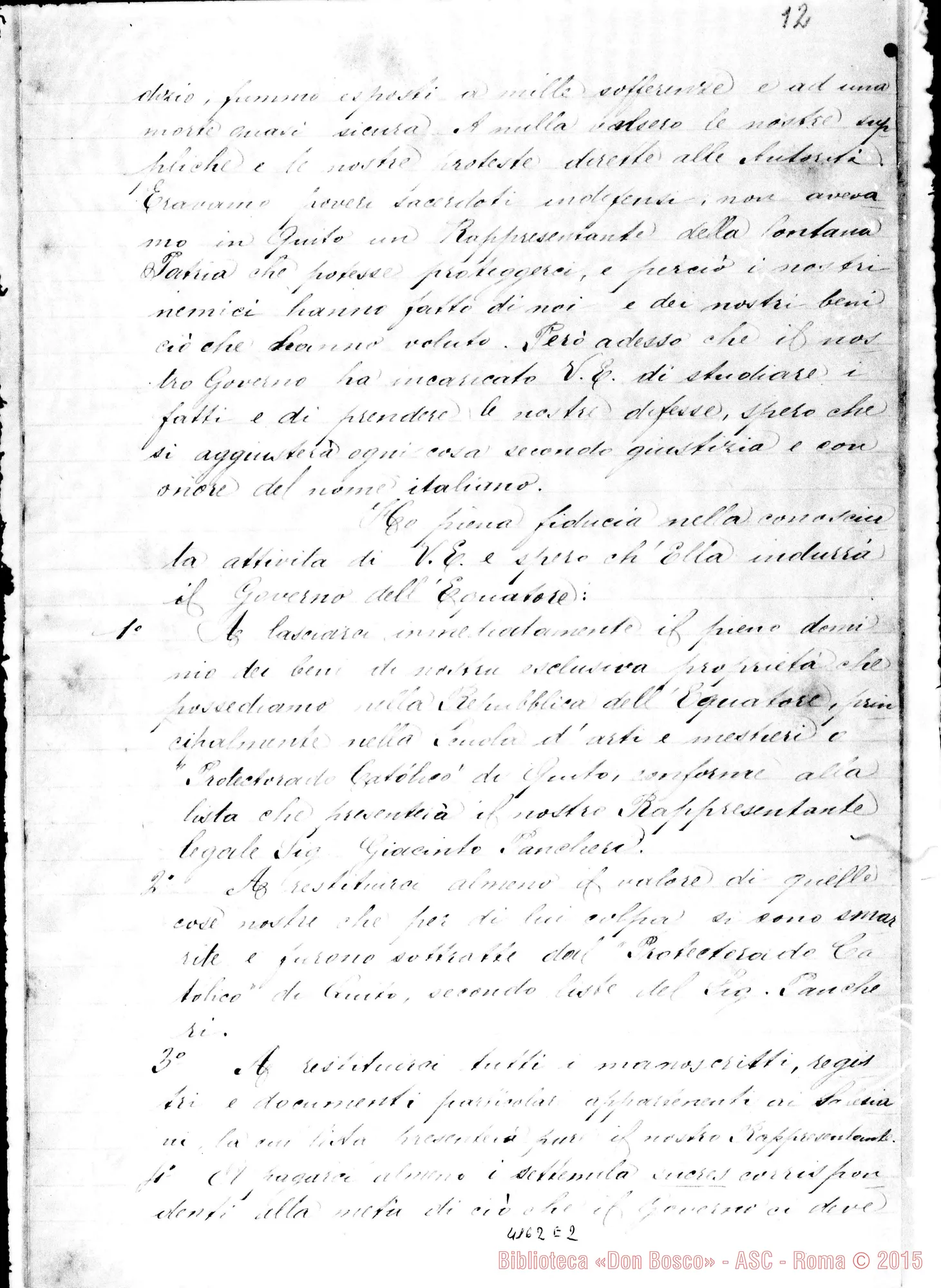 Fotogramma E 2 — Copia di documenti vari sulla vertenza