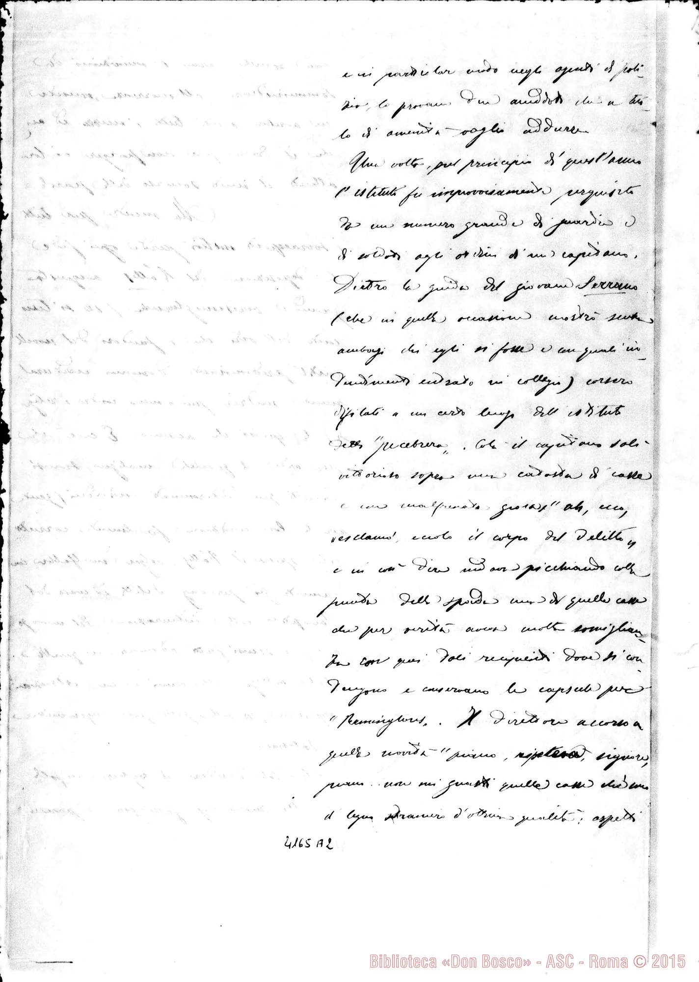 Fotogramma A 2 — Don Rua-Min. Plenipotenziario dell’Equatore. Torino, 12-11-1896. Autogr. Rua