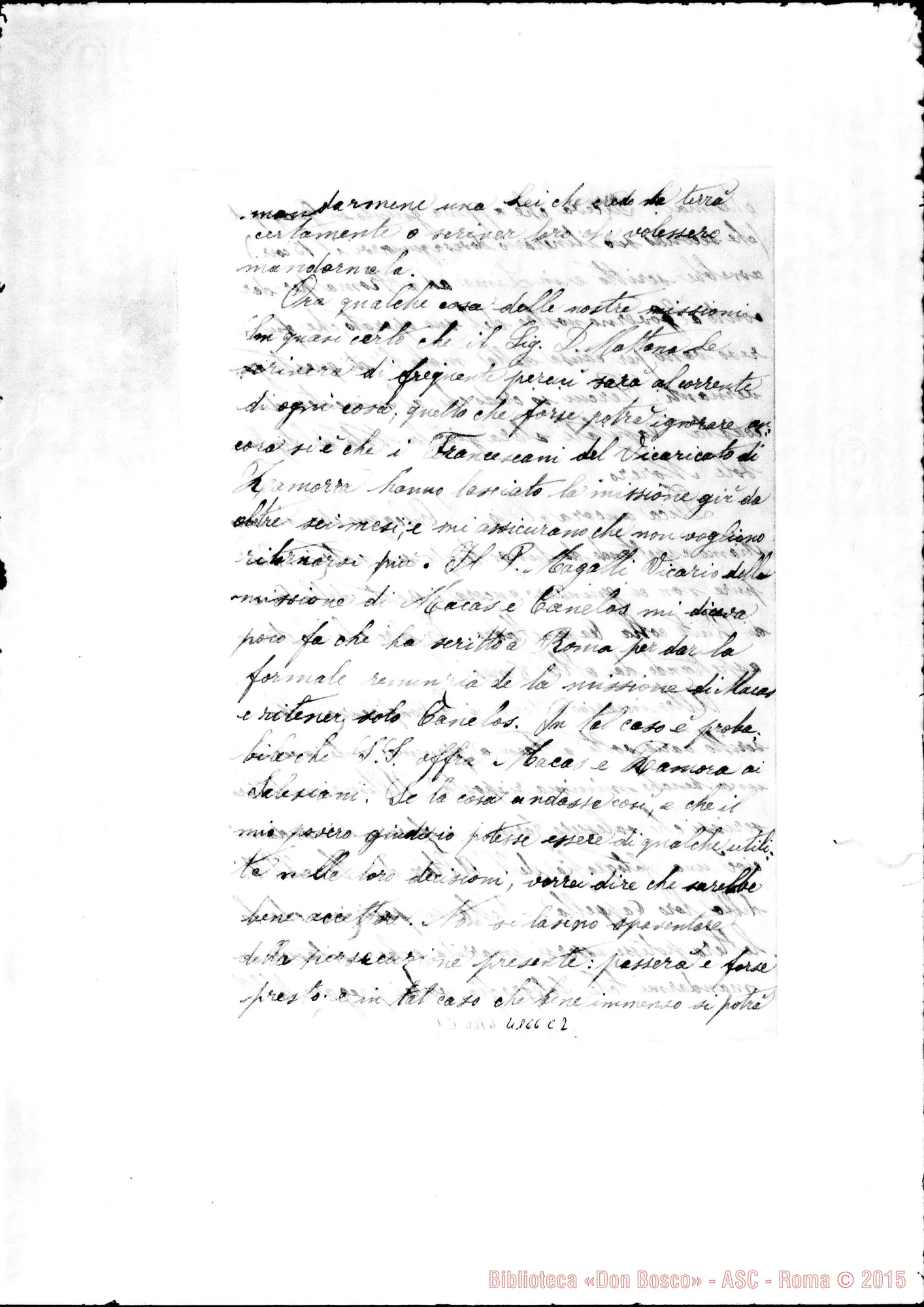 Fotogramma C 2 — Sig. Giacinto Pancheri-Rettor Maggiore. Quito, 21-08-1897