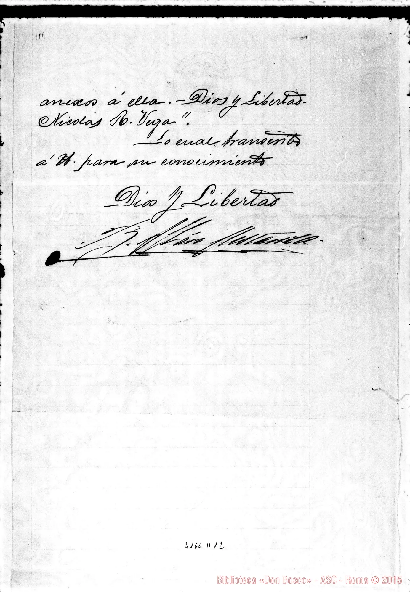 Fotogramma D 12 — Dal Consiglio di Stato-Giacinto Pancheri. Quito, 3-09-1899