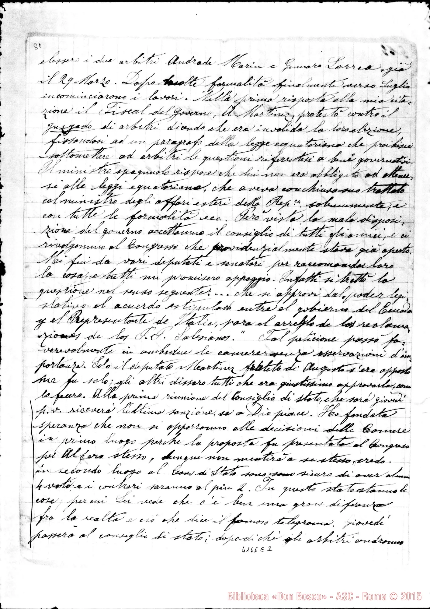 Fotogramma E 2 — Sig. Giacinto Pancheri-Don Calcagno. Quito, 15-10-1898