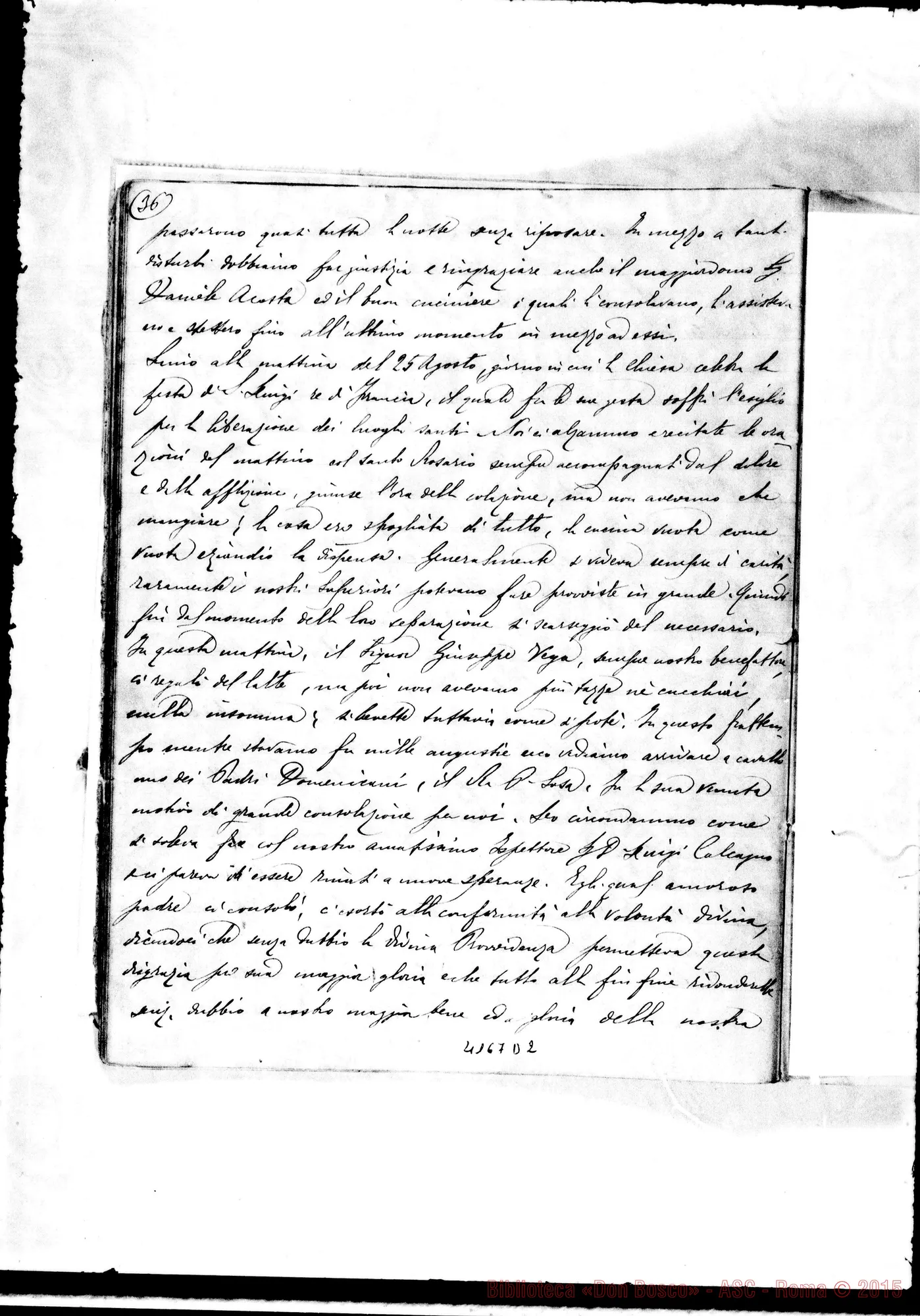 Fotogramma D 2 — Appunti sull’esilio dei Salesiani. Ms. di D. Santinelli, il 23-08-1896