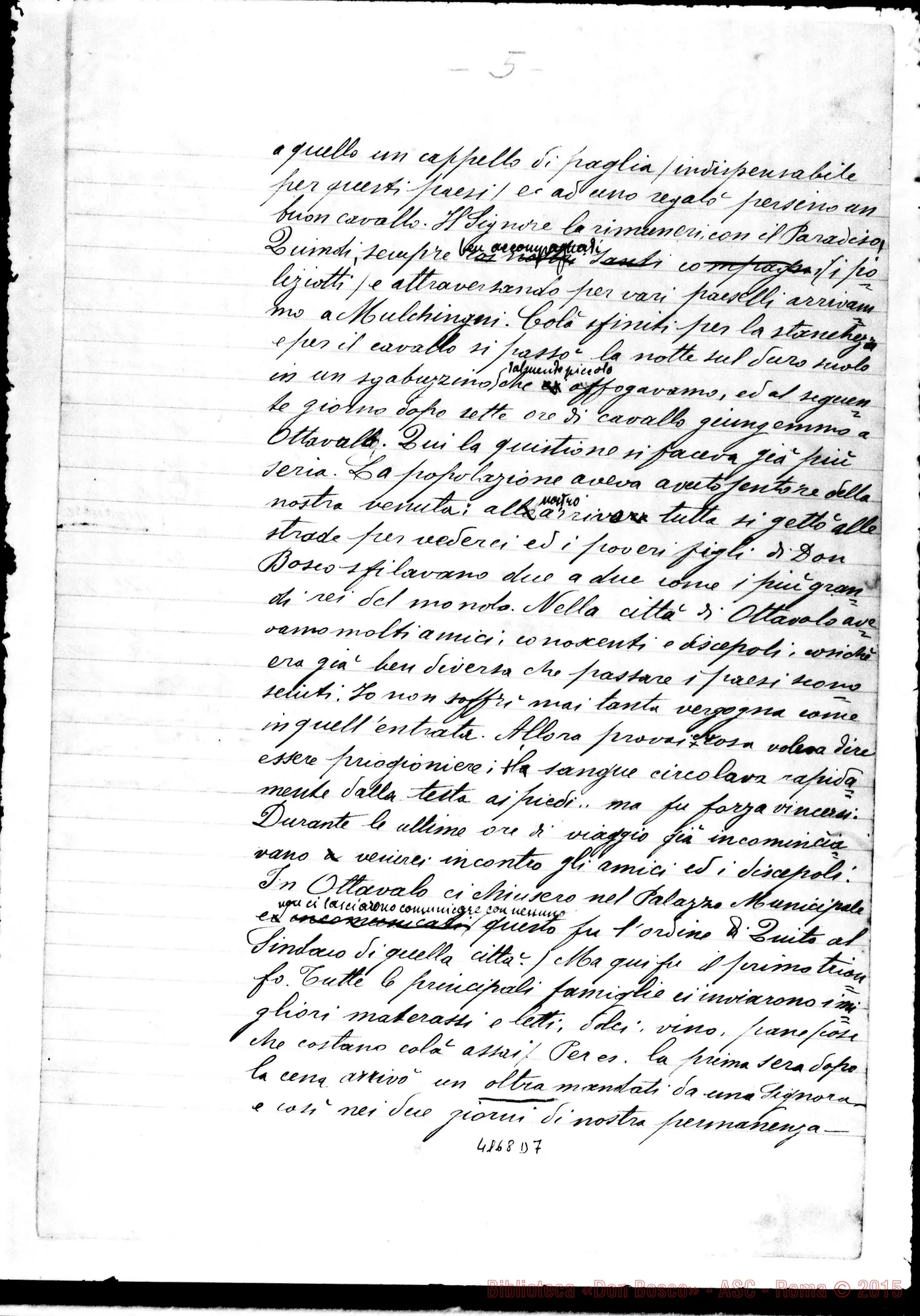 Fotogramma D 7 — Don Giuseppe Taricco: Relazione. Lima, 6-10-1896