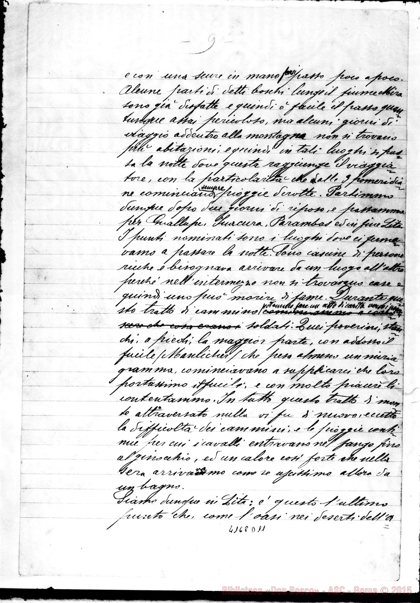 Fotogramma D 11 — Don Giuseppe Taricco: Relazione. Lima, 6-10-1896