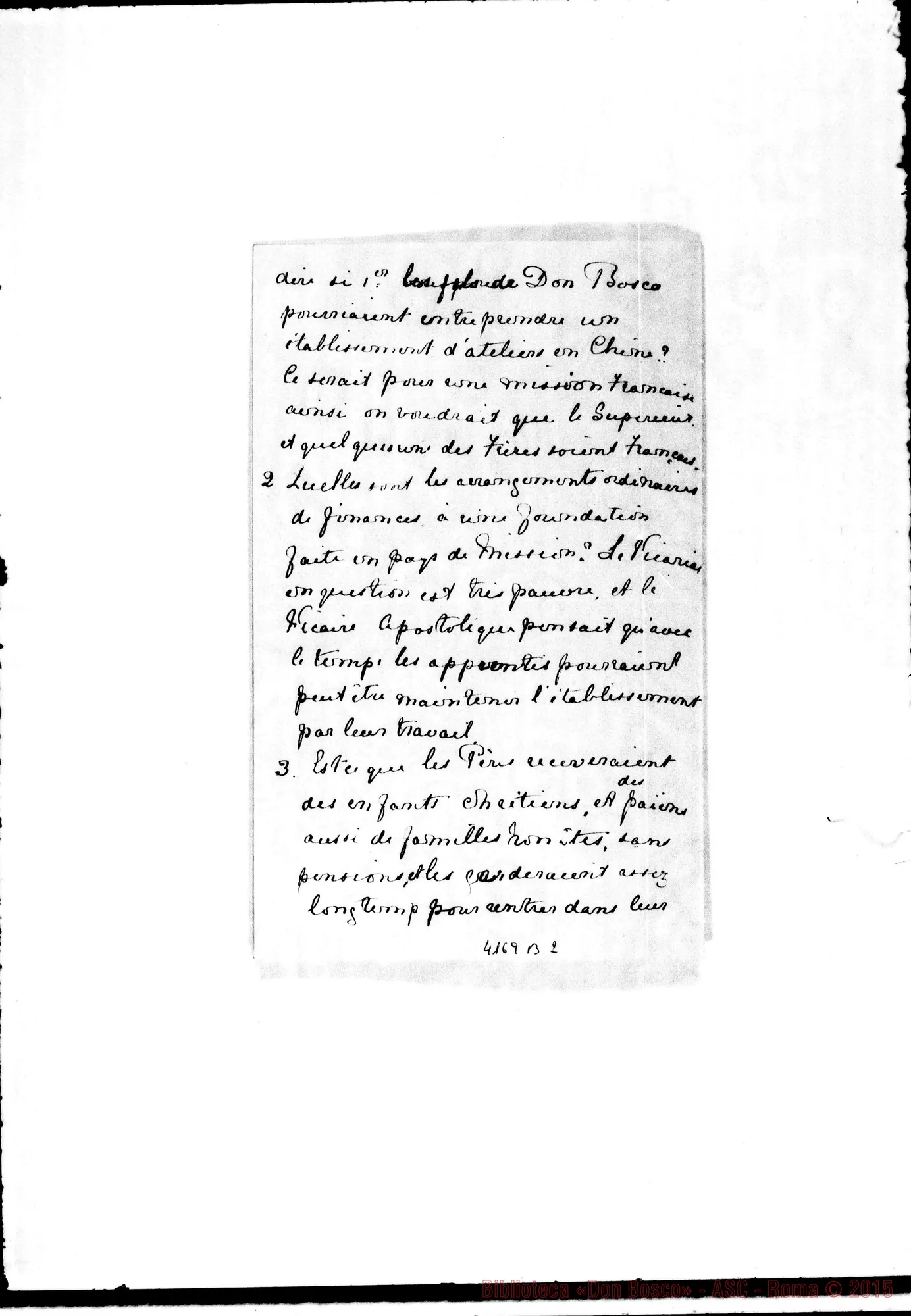 Fotogramma B 2 — Sr. Xavier, Fille de la Charité-Révérend Pére. Londres, 8-05-1903. Autogr. Rua