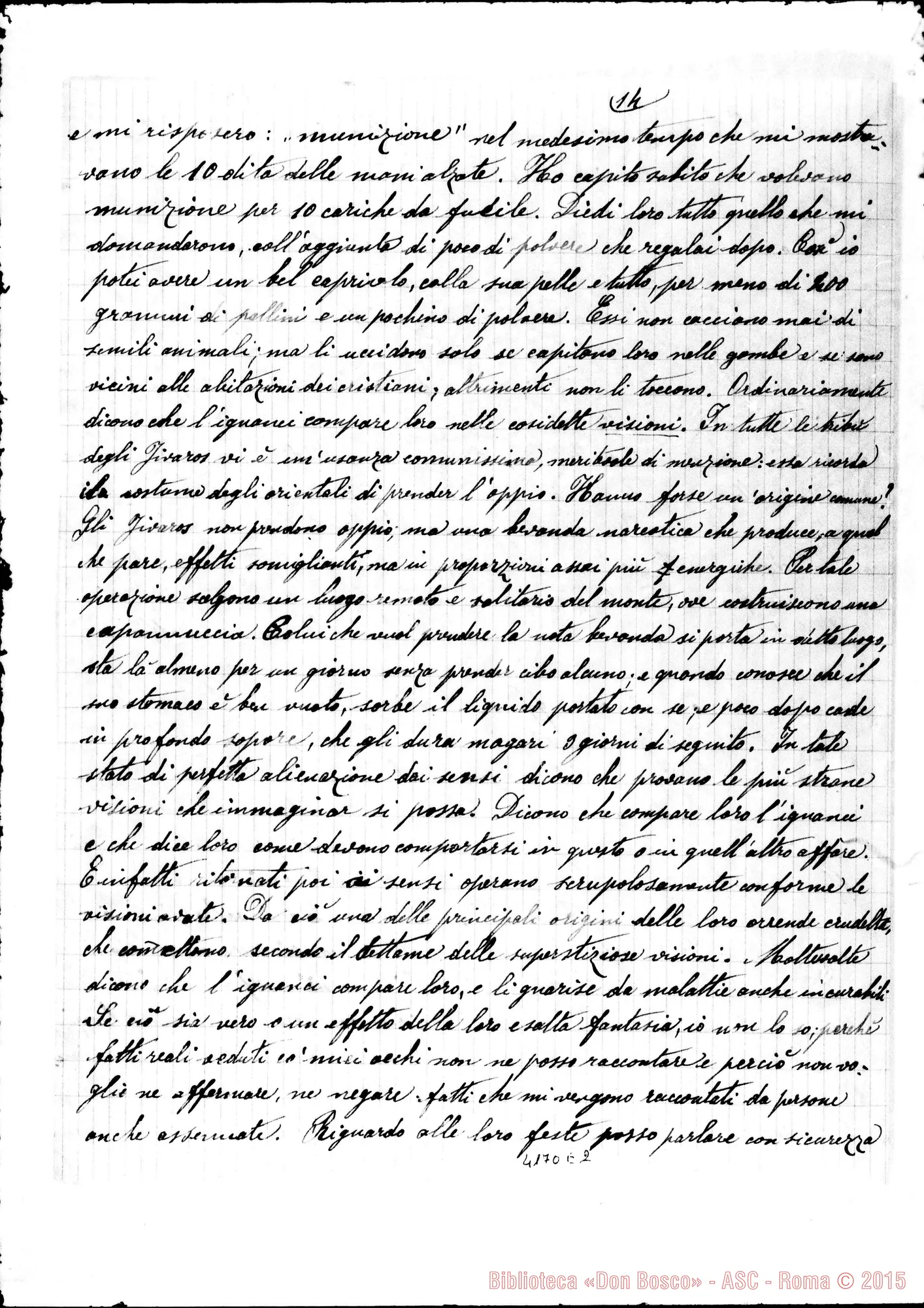 Fotogramma E 2 — Giacinto Pancheri: relazione sul primo viaggio A Gualaquiza. Cuenca, 3-10-1893