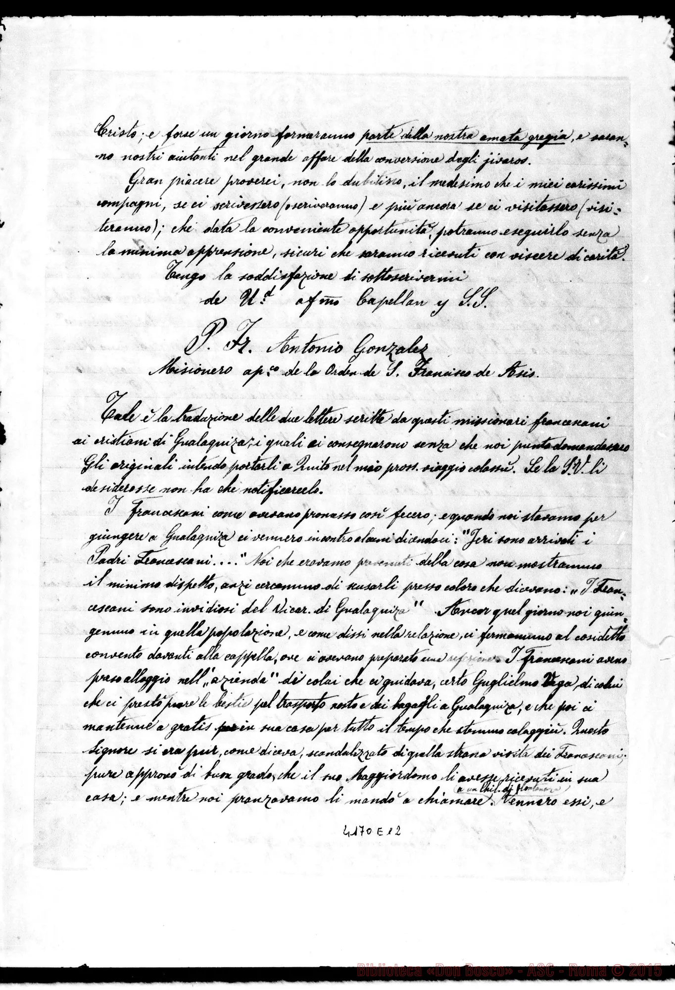 Fotogramma E 12 — Fr. Antonio Gonzales-Sig. Manuel Coronel. S.ta Ana de Zamora, 21-06-1893
