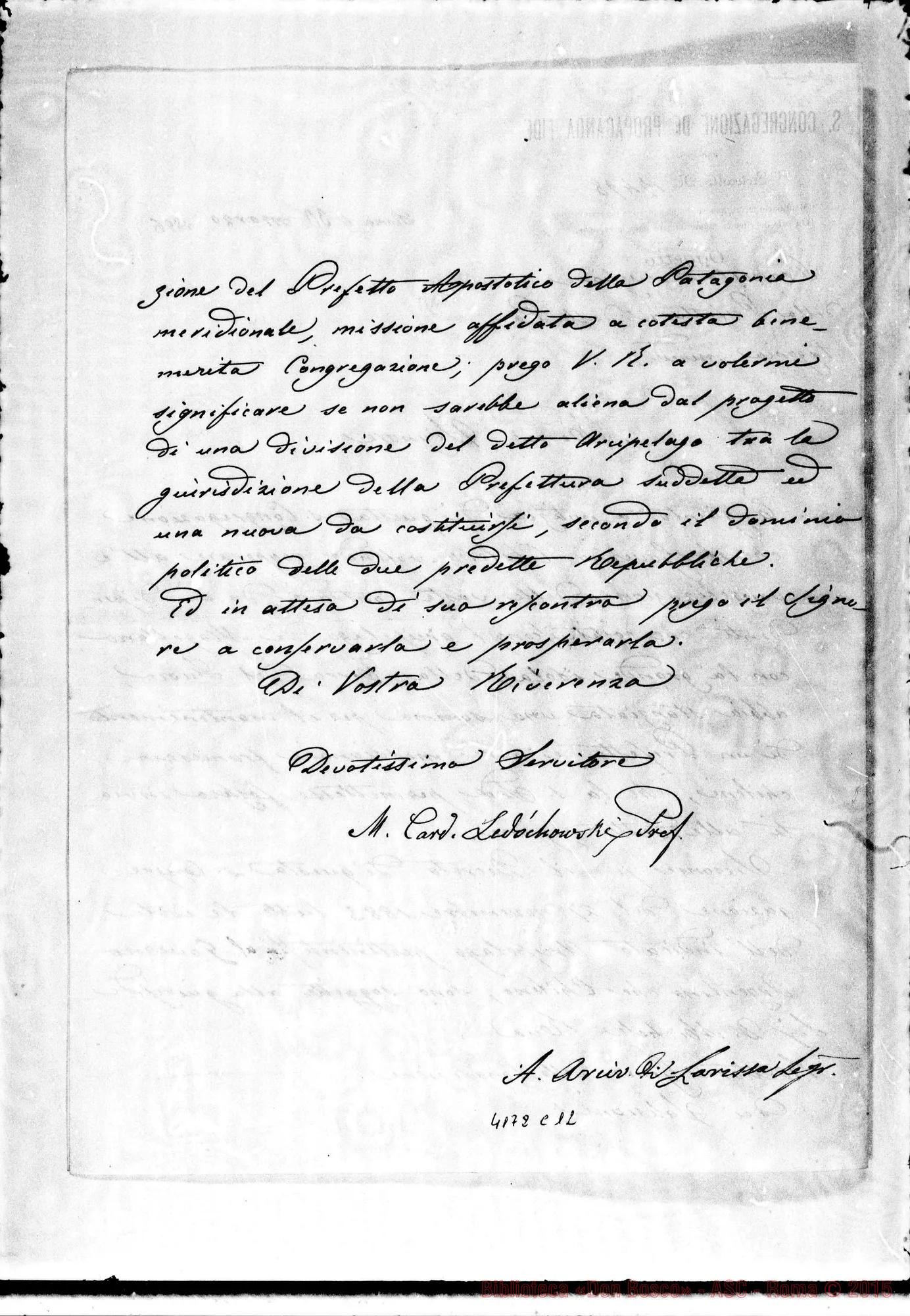Fotogramma C 12 — Card. Lédochowski-Don Rua. Roma, 30-03-1896