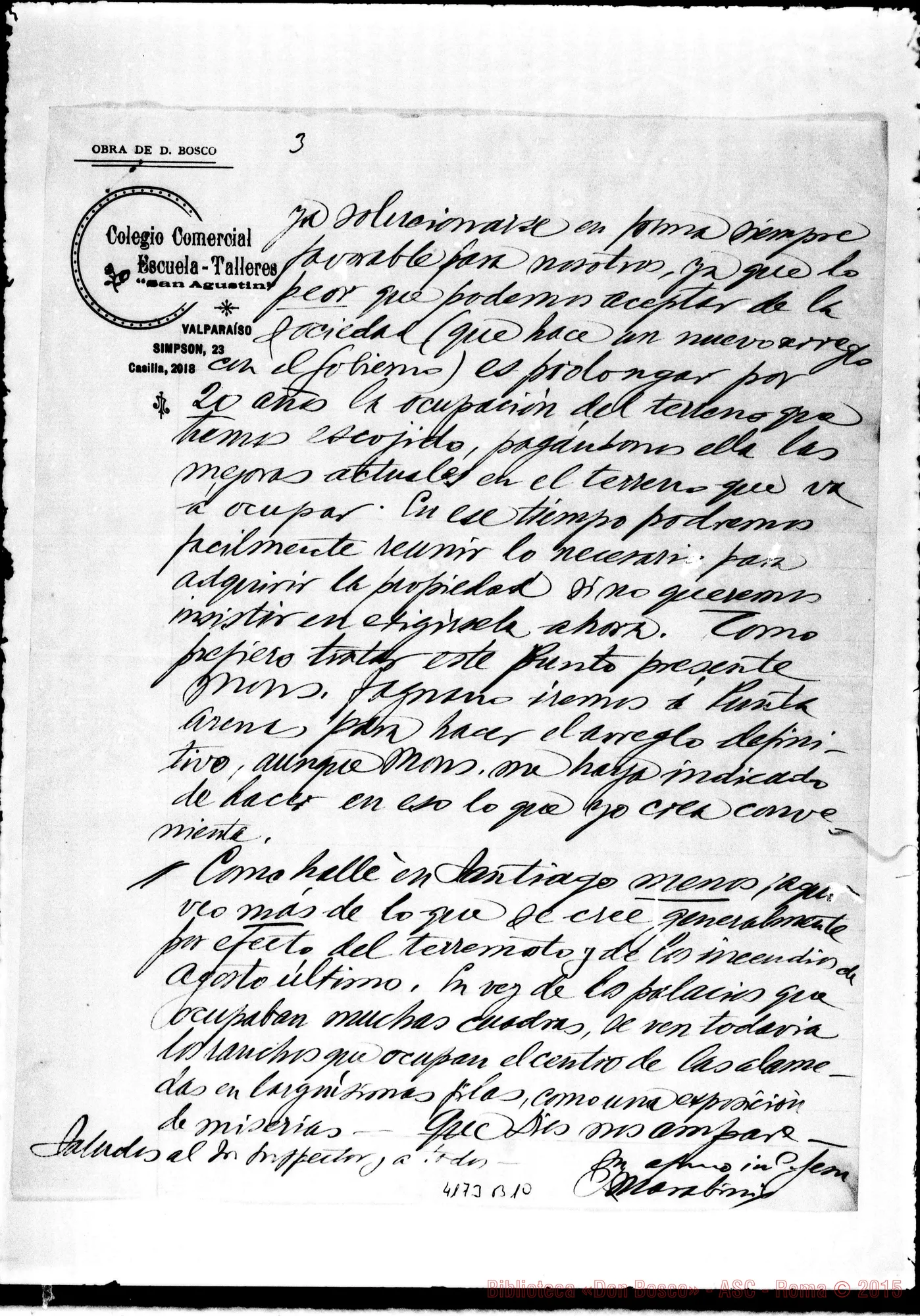 Fotogramma B 10 — Don Pietro Marabini-Don Bonetti. Valparaiso, 20-01-1907