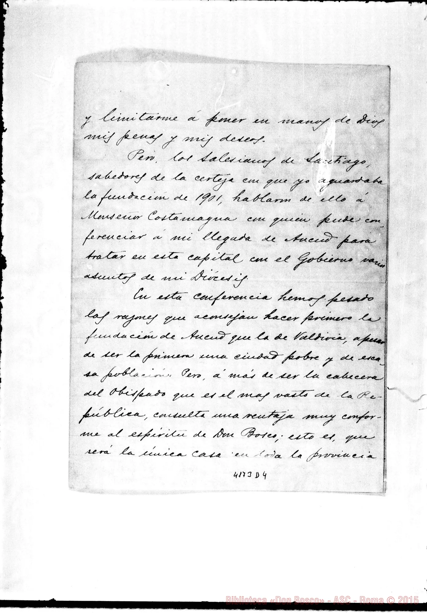 Fotogramma D 4 — Ramón Angel Jara, vesc.-Don Rua. Santiago, 25-07-1901