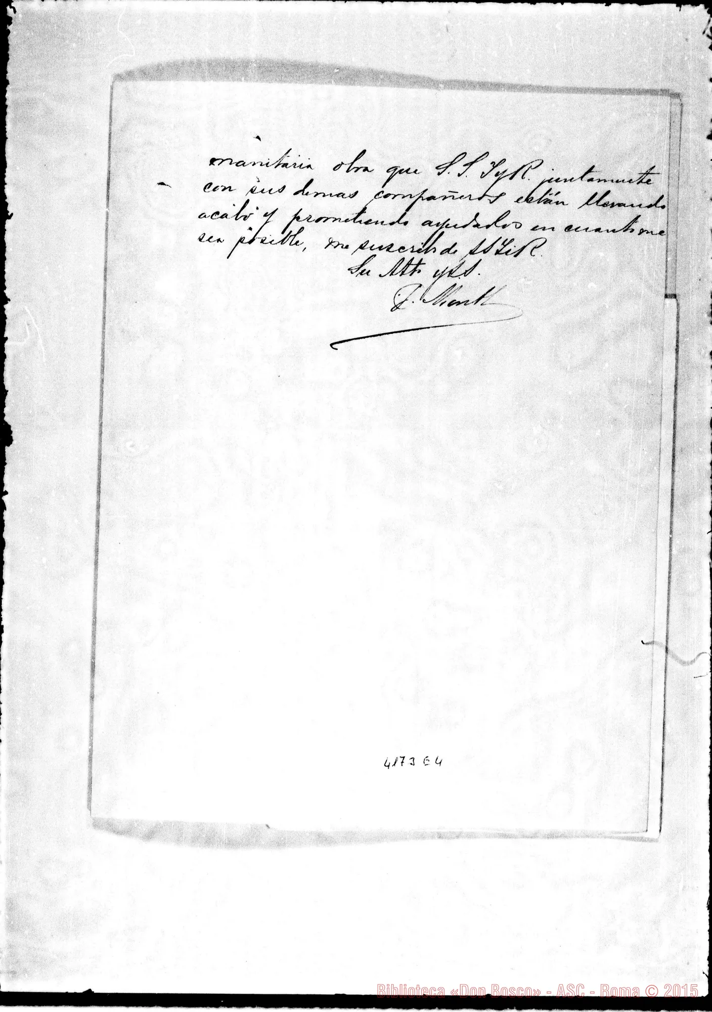 Fotogramma E 4 — Giorgio Mont, Presidente del Chile-Mons. Cagliero. Valparaiso, 05-03-1892