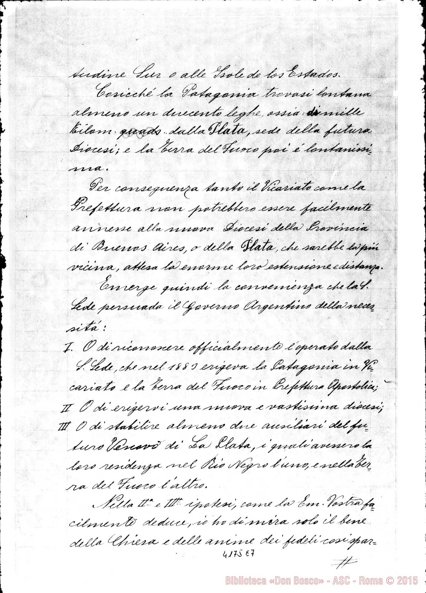 Fotogramma E 7 — Mons. Cagliero-Card. Rampolla Mariano. Viedma, 2-05-1896