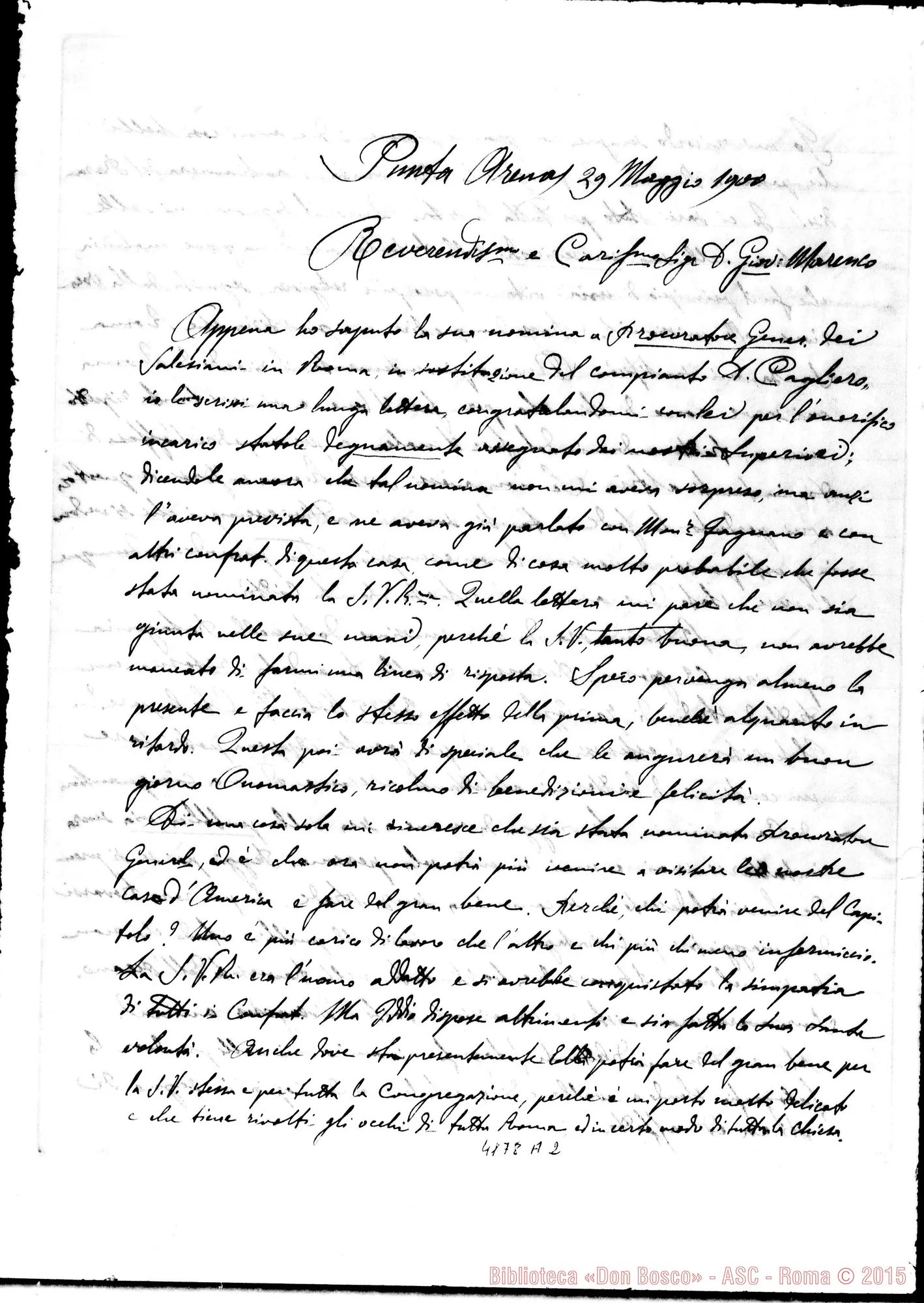 Fotogramma A 2 — Don Borgatello Maggiorino-Don Marenco. Puntarenas, 29-05-1900