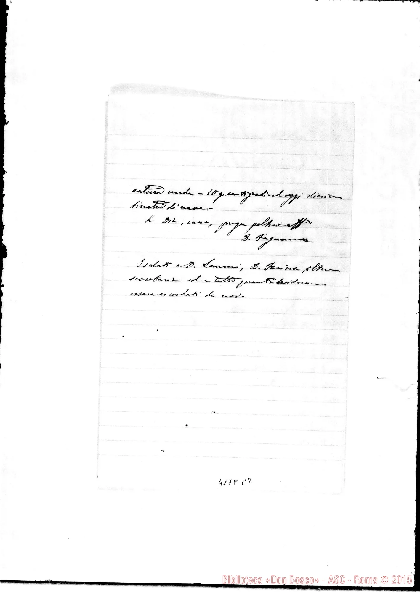 Fotogramma C 7 — Mons. Fagnano-Don Marenco. Puntarenas, 18-07-1902
