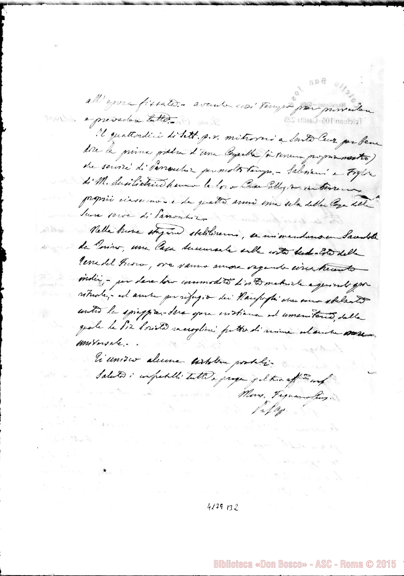 Fotogramma B 2 — Mons. Fagnano-Don Marenco. Puntarenas, 9-08-1908