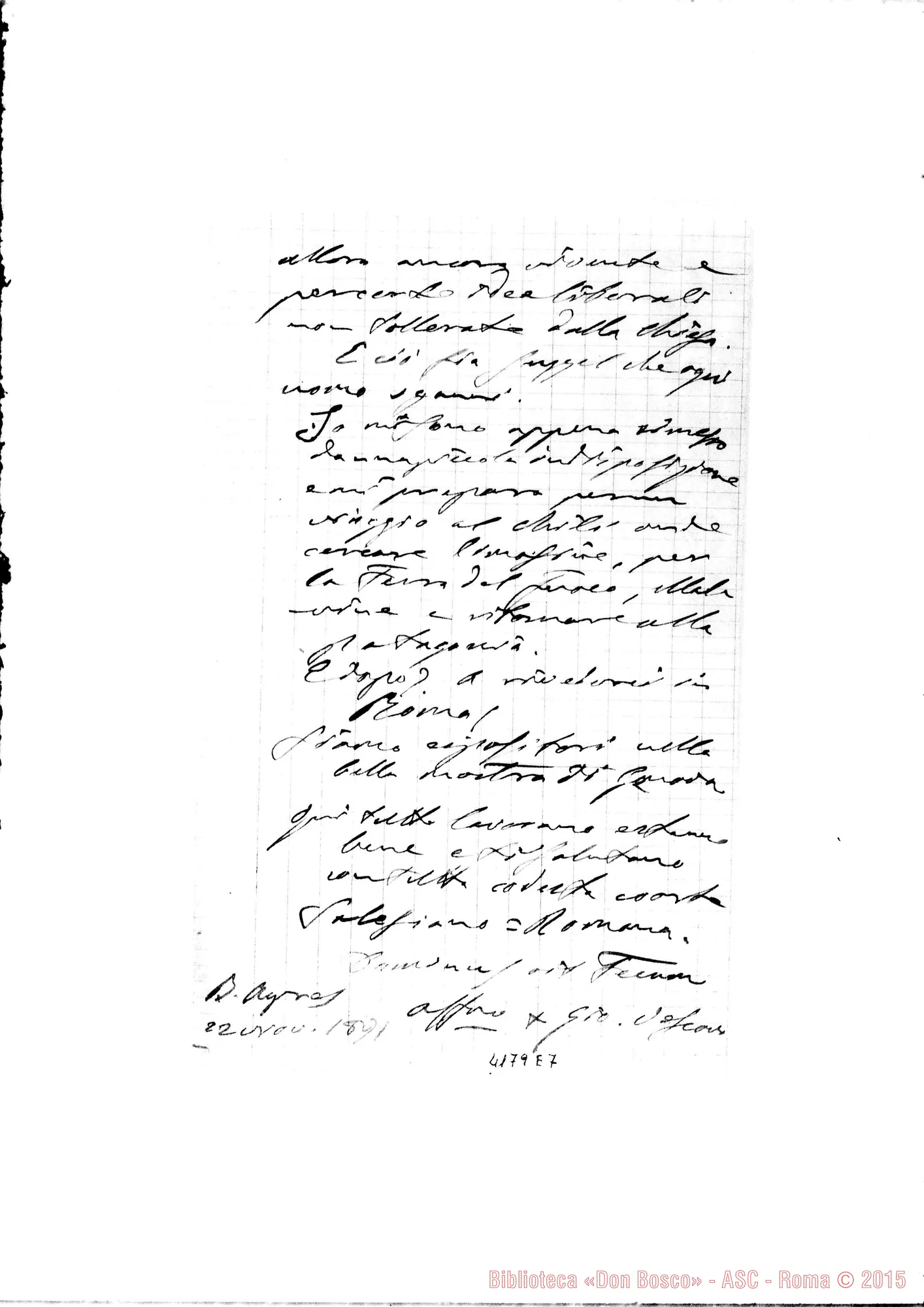 Fotogramma E 7 — Mons. Cagliero-Don Cagliero C.. Buenos Aires, 22-11-1891