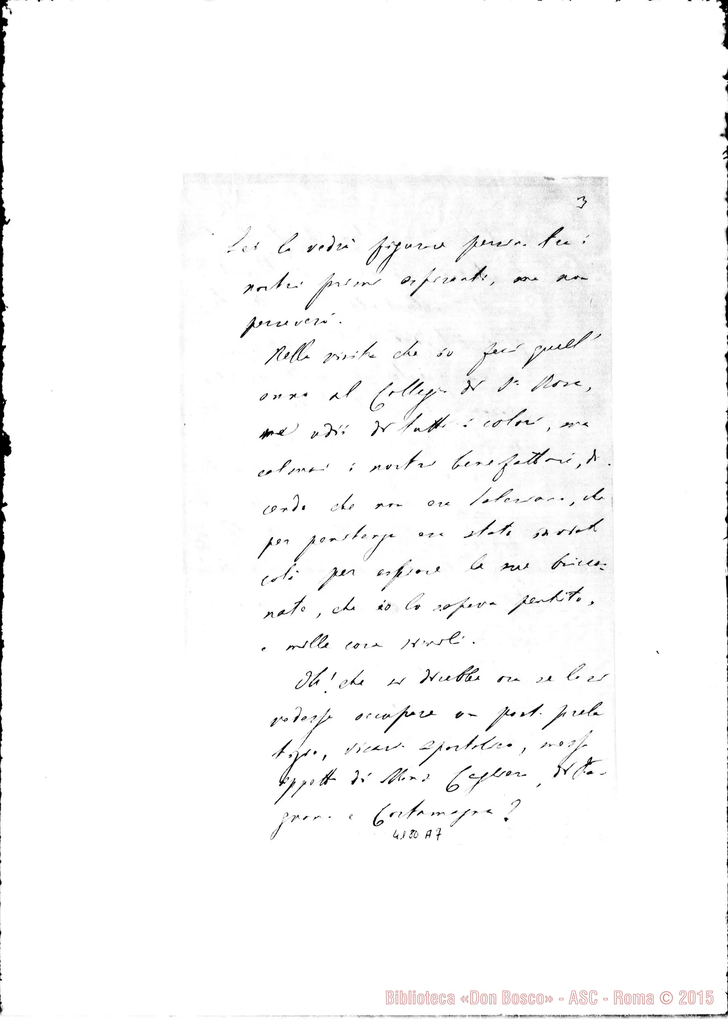 Fotogramma A 7 — Don Luigi Lasagna-Don Rua. Villa Colón, 19-12-1891