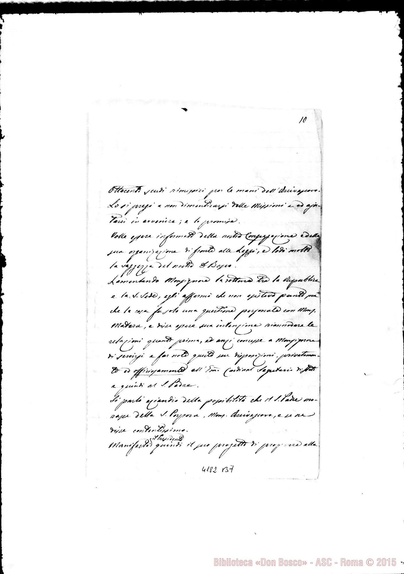 Fotogramma B 7 — Don Riccardi-Don Rua. Almagro, 12-04-1886