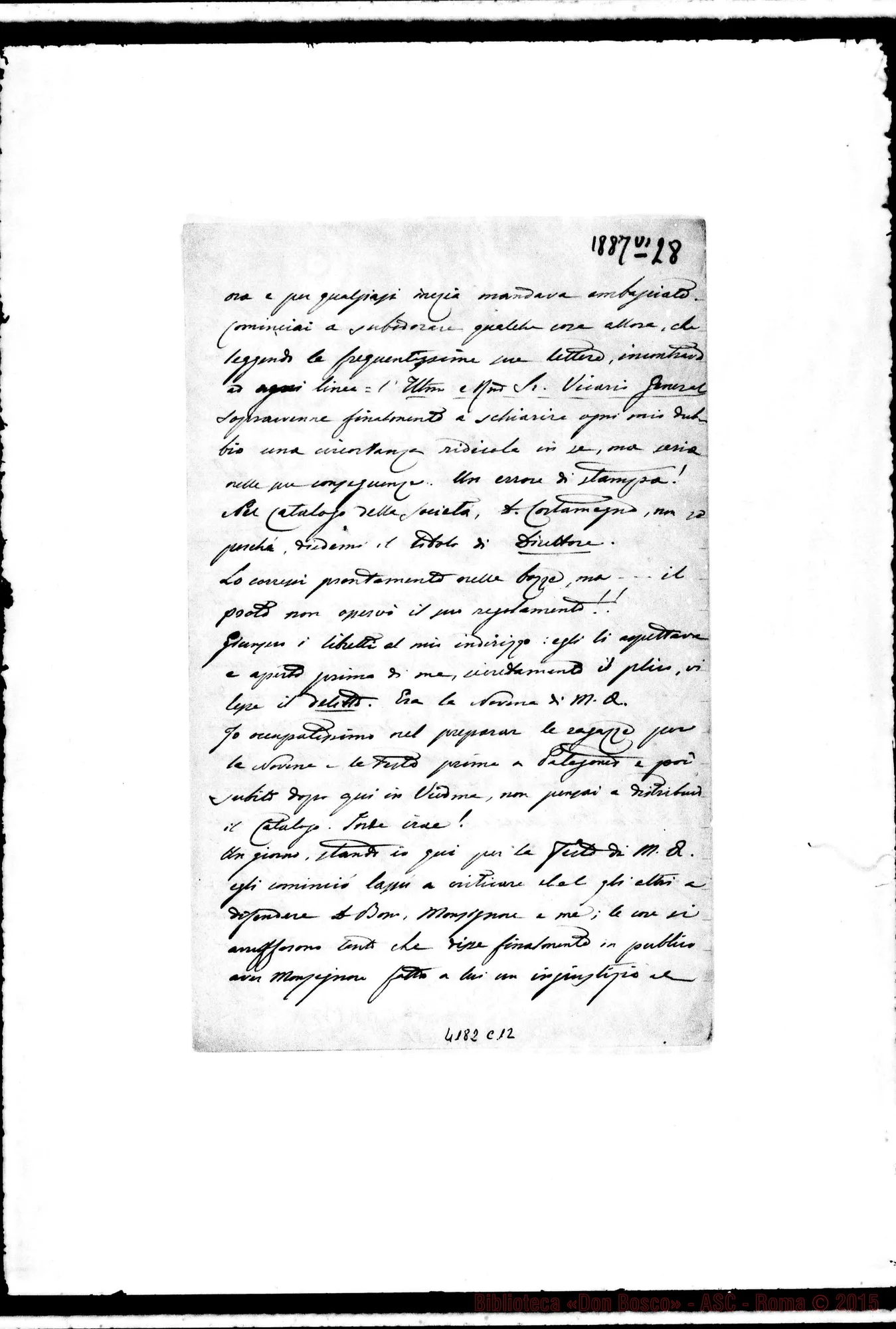 Fotogramma C 12 — Don Riccardi-Don Bonetti. Viedma, 28-06-1887