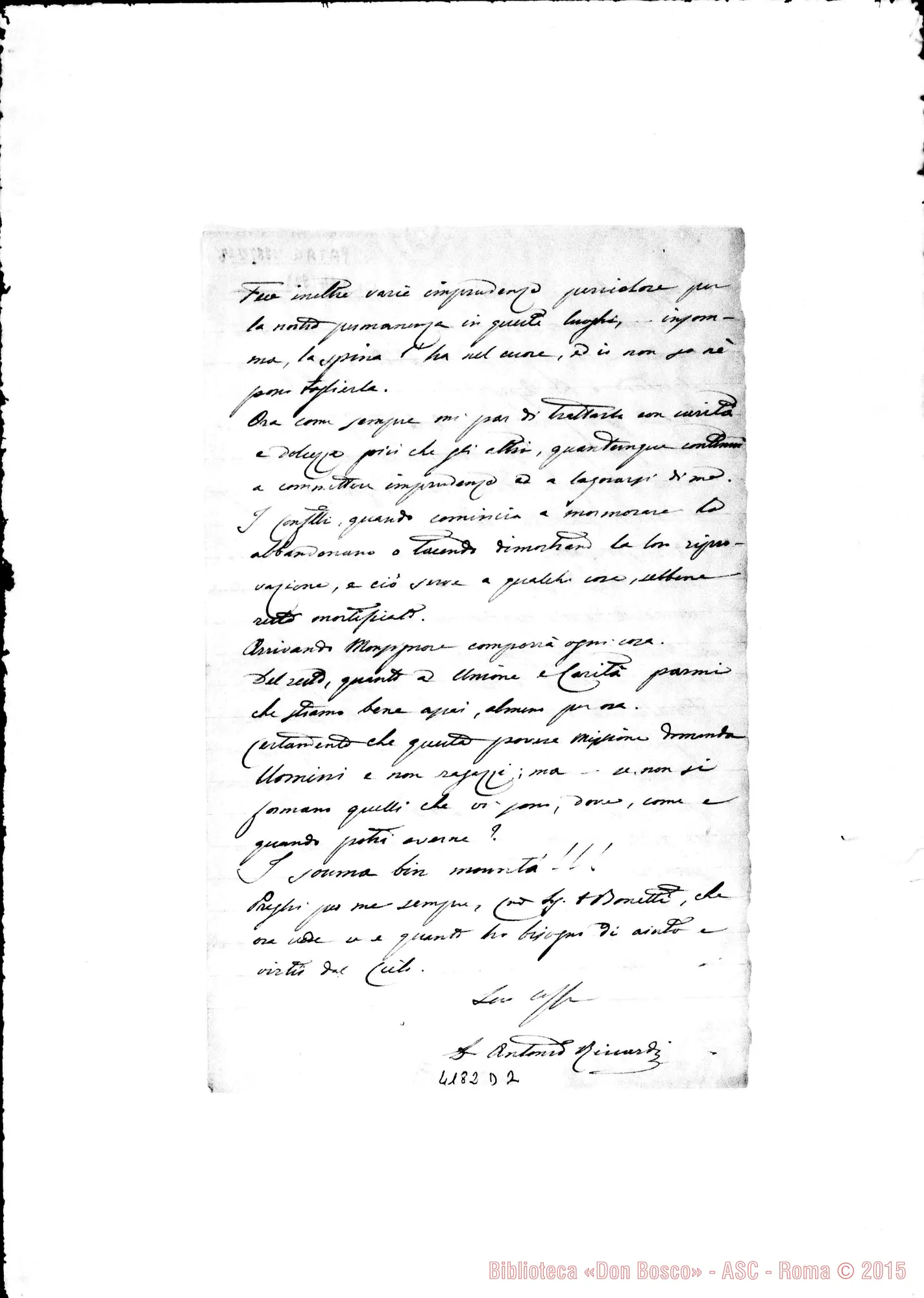 Fotogramma D 2 — Don Riccardi-Don Bonetti. Viedma, 28-06-1887