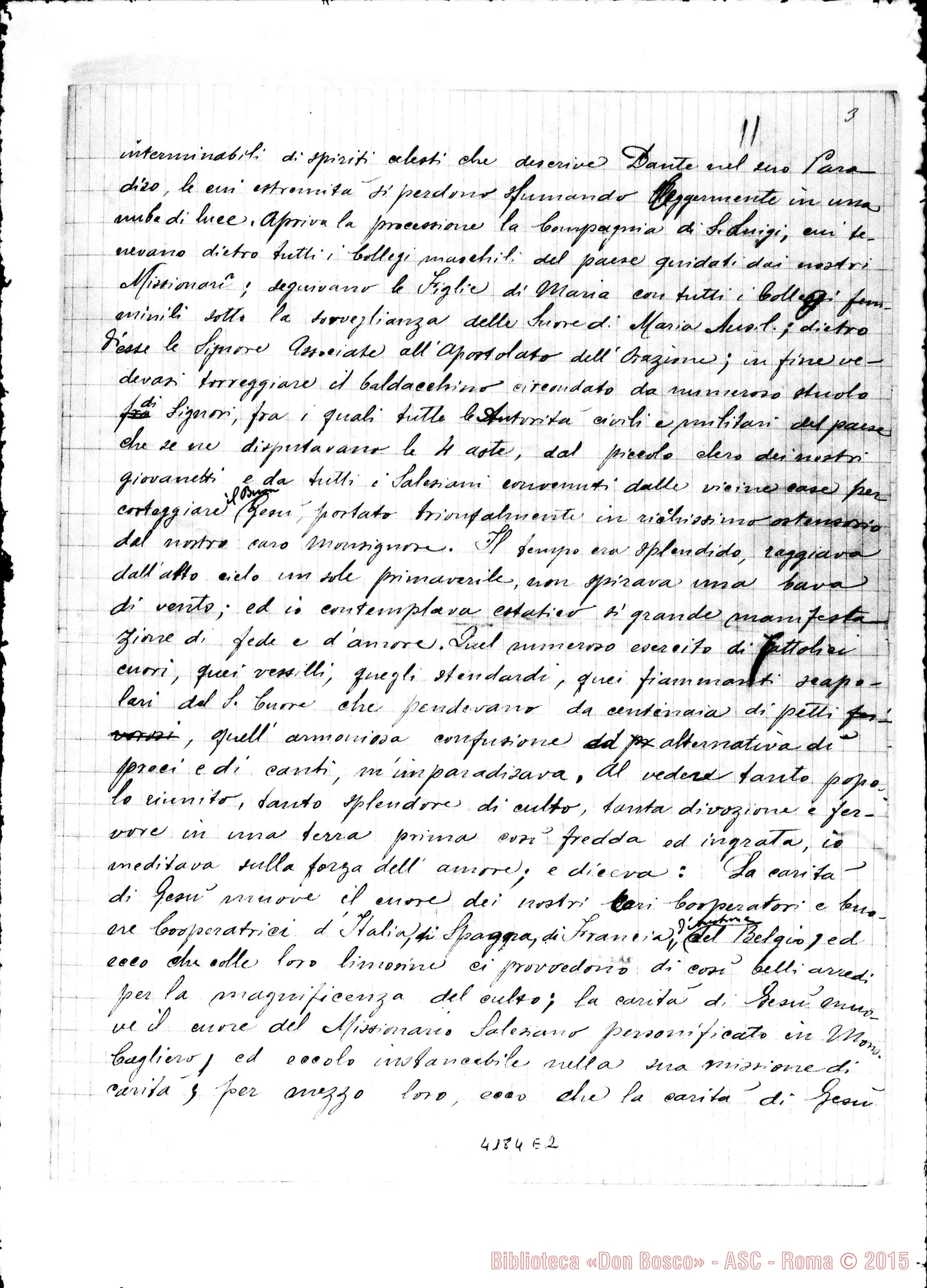 Fotogramma E 2 — Relazione di Don Dallera Carlo, il 18-07-1889