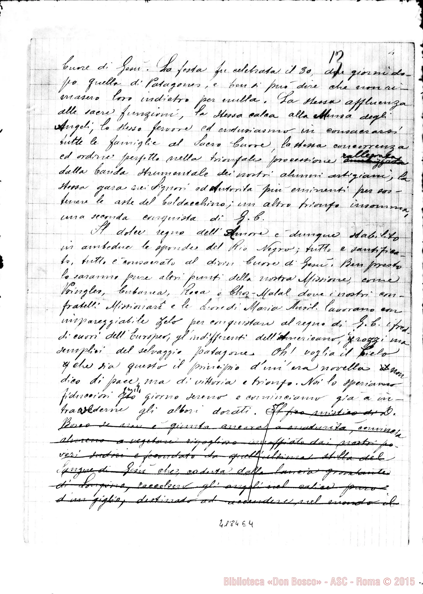 Fotogramma E 4 — Relazione di Don Dallera Carlo, il 18-07-1889
