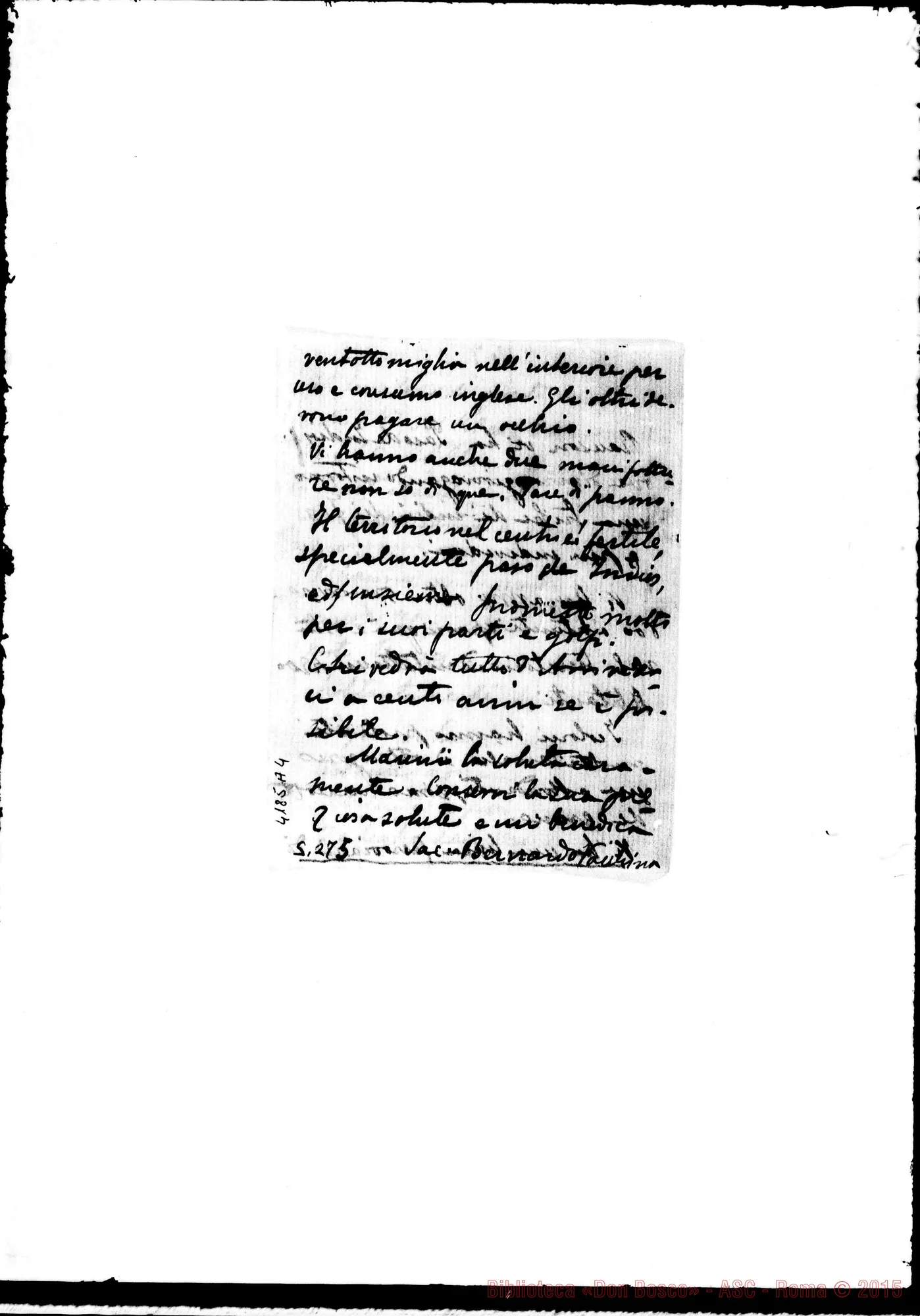 Fotogramma A 4 — Relazione: Don Vacchina-Don Lazzero, il 12-12-1892